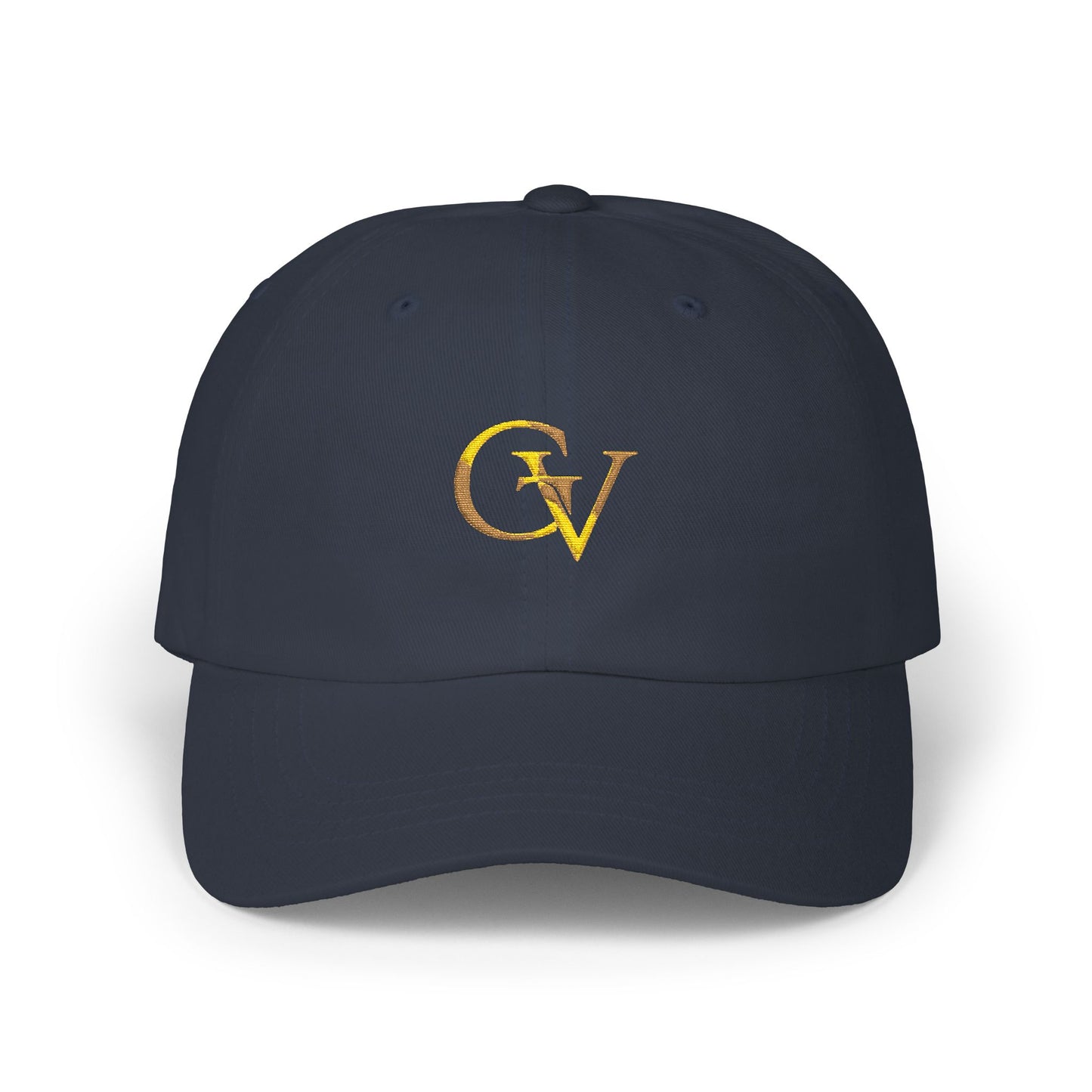 GV Gold Monogram Christian Dad Cap | Grace and Valor Collection