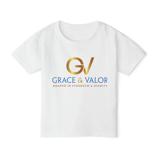 Grace & Valor Toddler T-Shirt - Gold Original Scripture Design