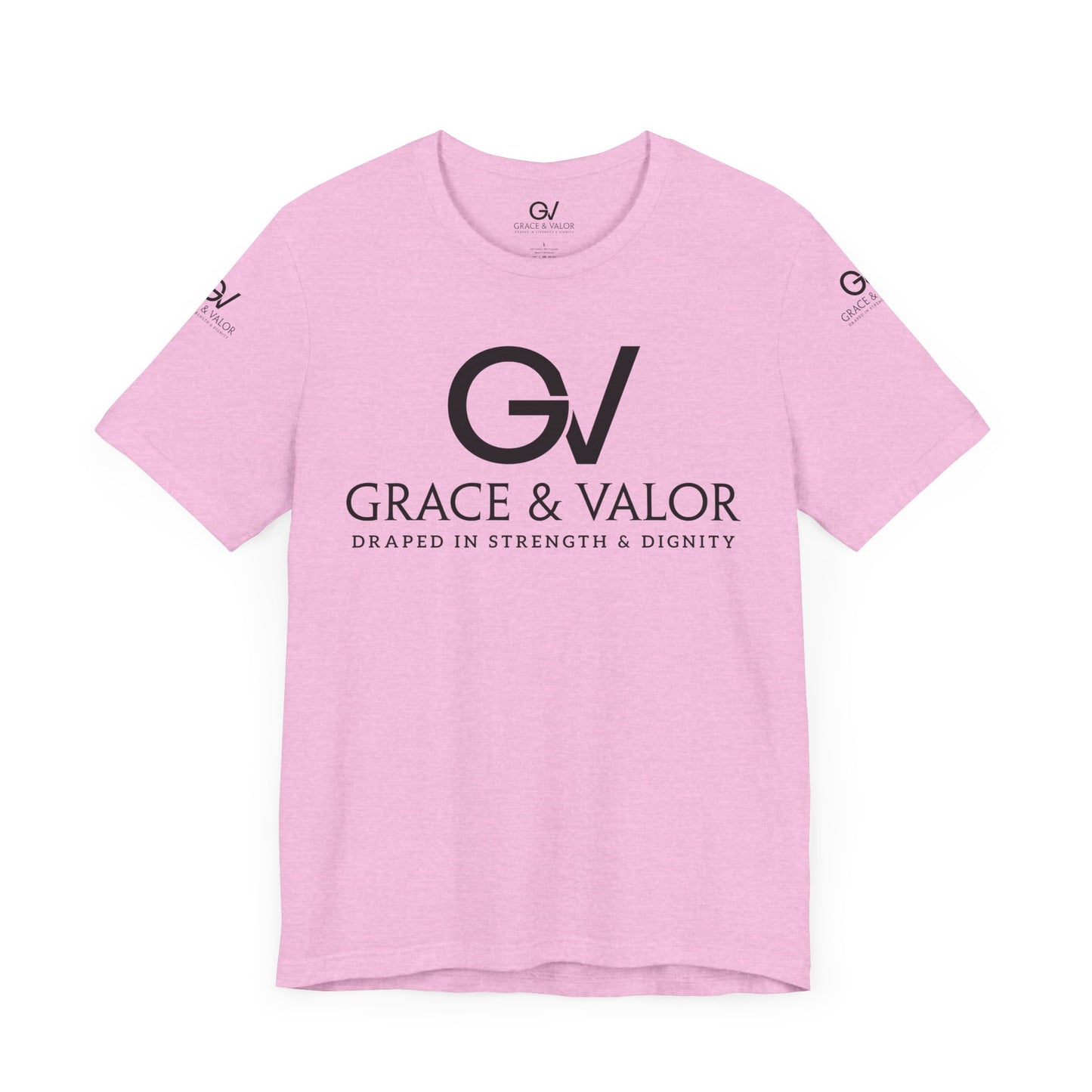 GV All Black Font God Favors - Unisex Jersey Short Sleeve Tee