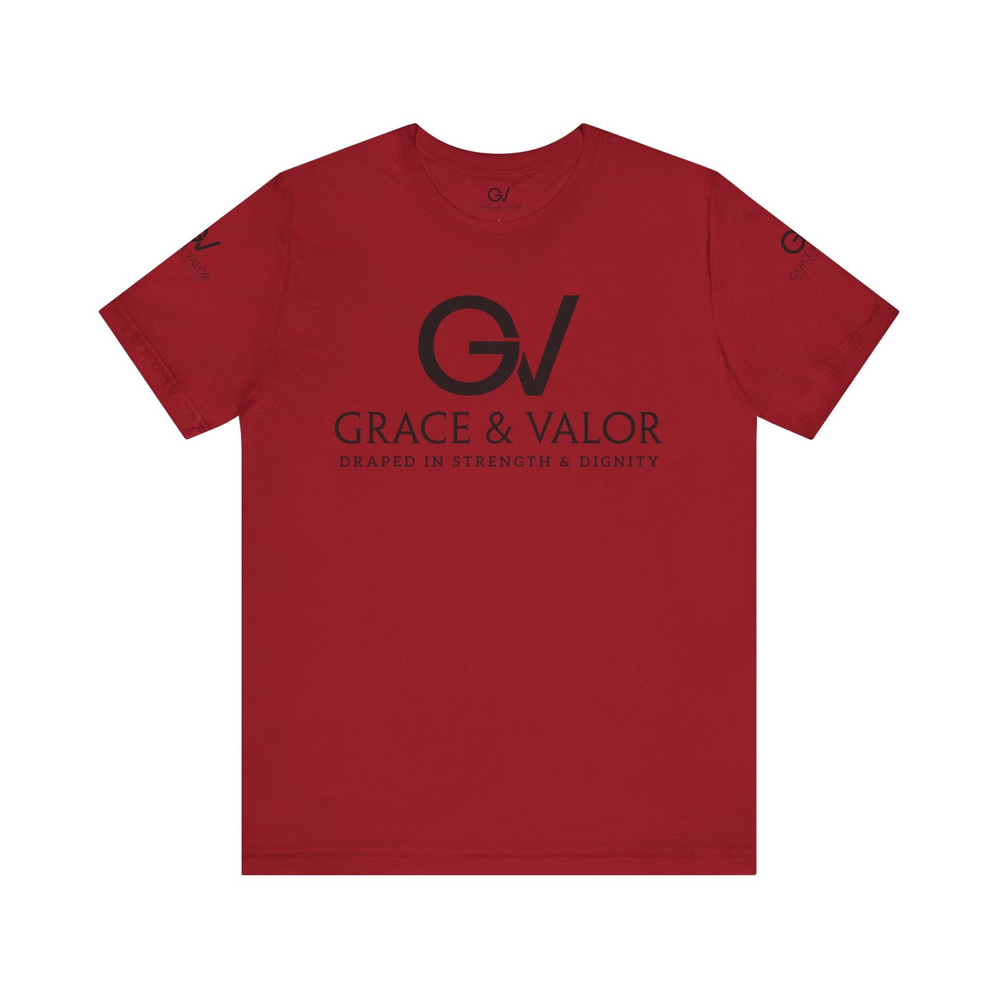 GV All Black Font God Favors - Unisex Jersey Short Sleeve Tee
