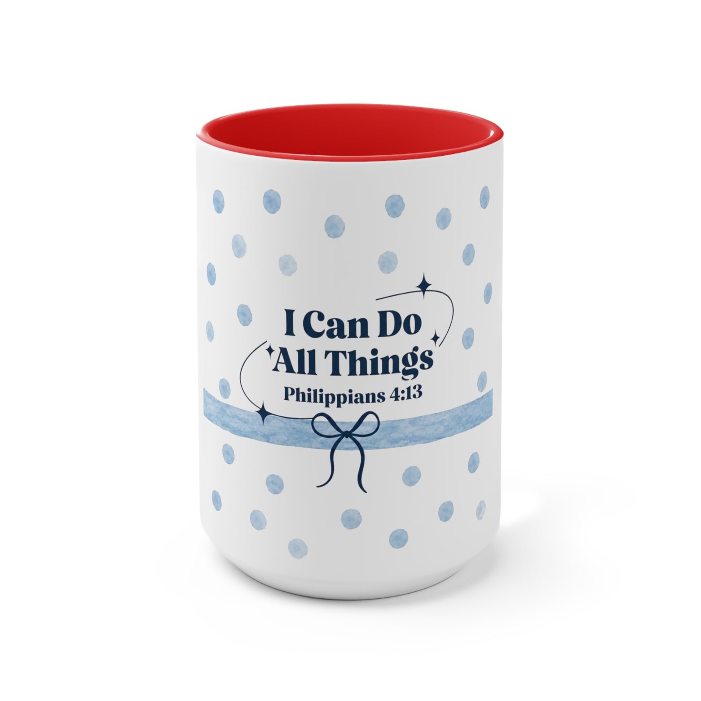 Christian Scripture Mug – I Can Do All Things Through Christ Philippians 4:13 Coffee Cup | Encouraging Faith Gift for Women, Moms, and Friends