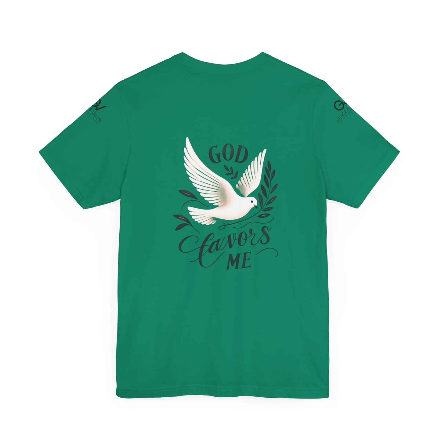 GV All Black Font God Favors - Unisex Jersey Short Sleeve Tee