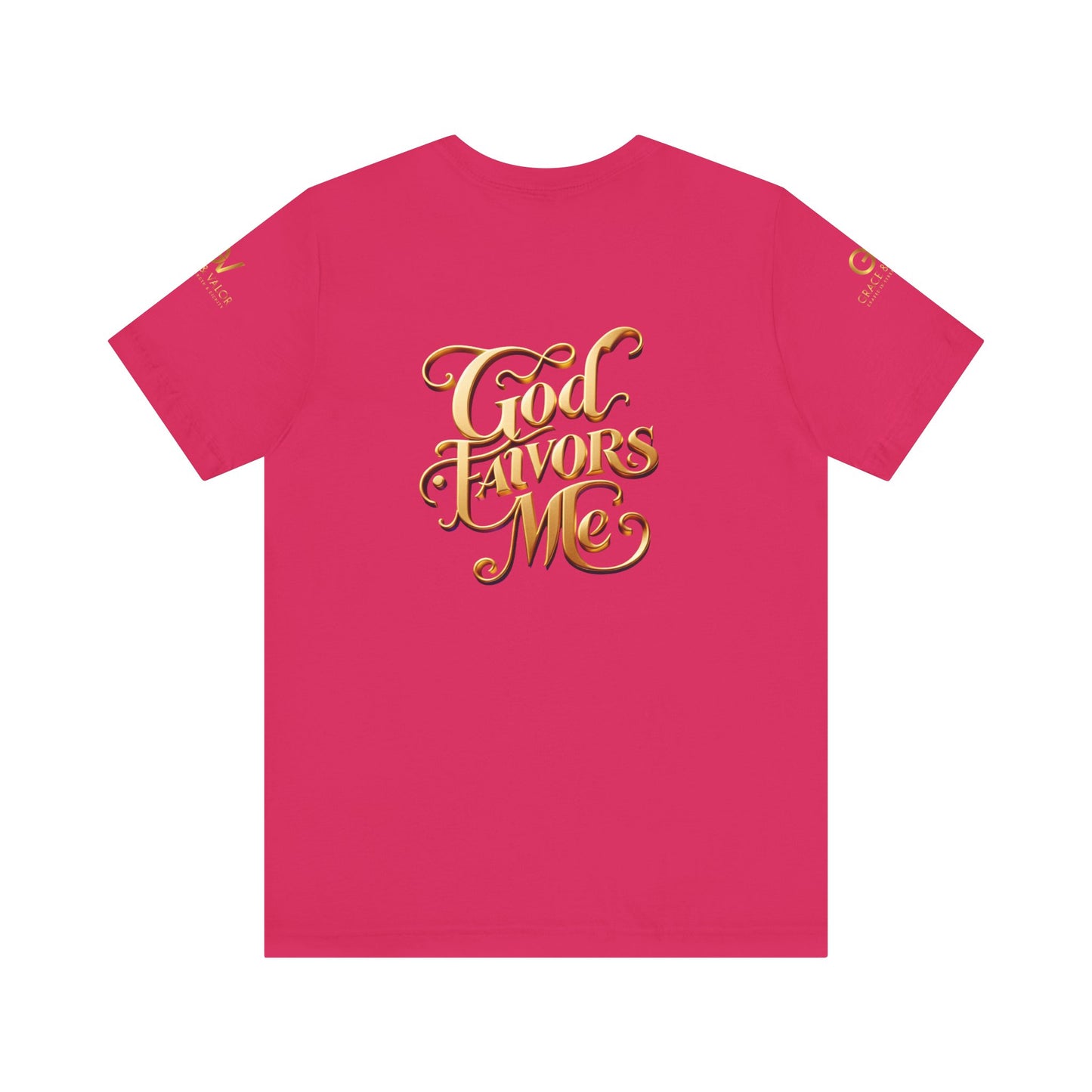 GV All Gold font God Favors - Grace & Valor Unisex Jersey Short Sleeve Tee - Strength & Dignity Apparel