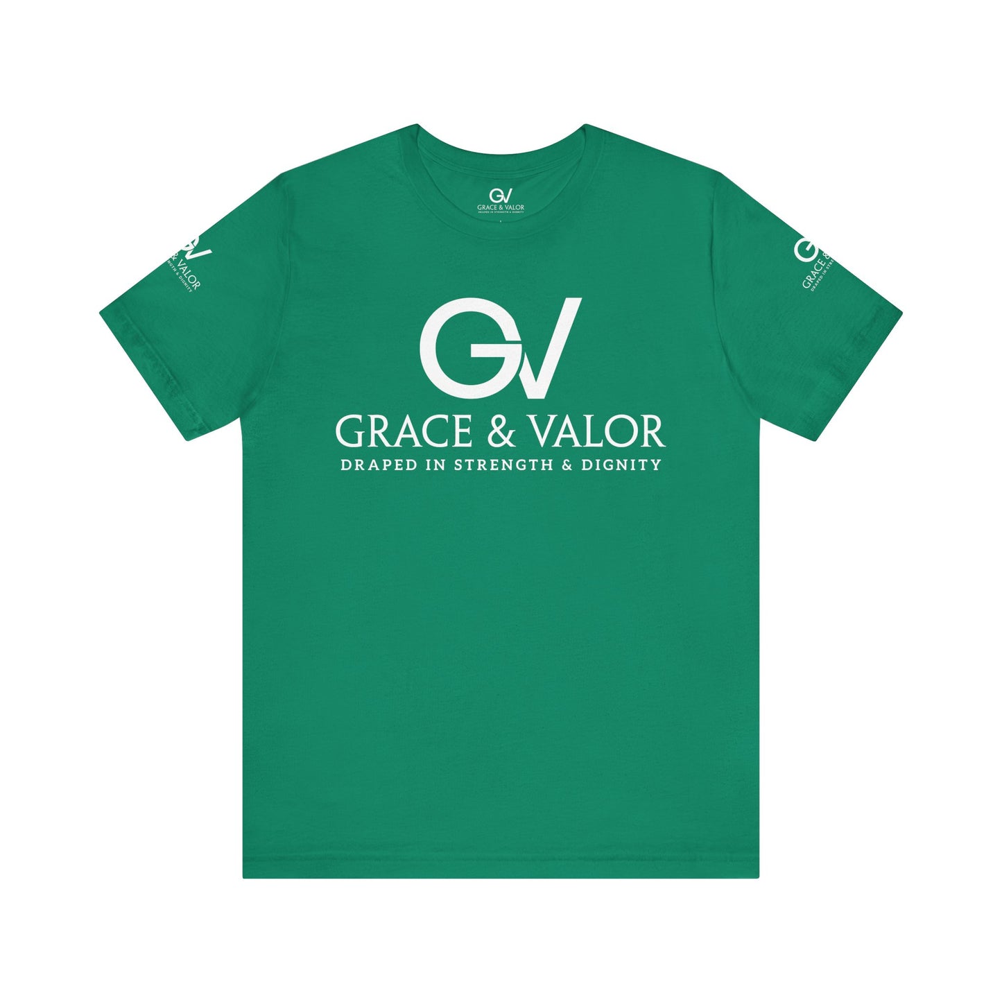 GV White Print God Favors - Unisex Jersey Short Sleeve Tee