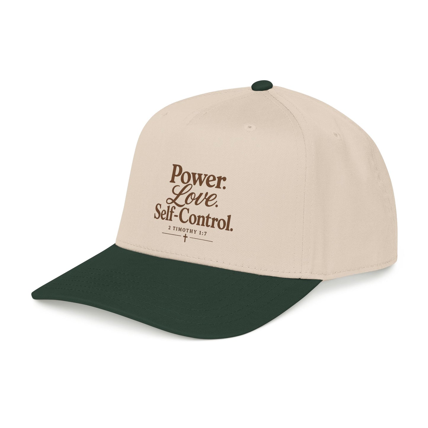 Power Love Self-Control Christian Cap | 2 Timothy 1:7 Bible Verse Snapback Hat | Faith-Based Baseball Cap for Men & Women | Christian Gift