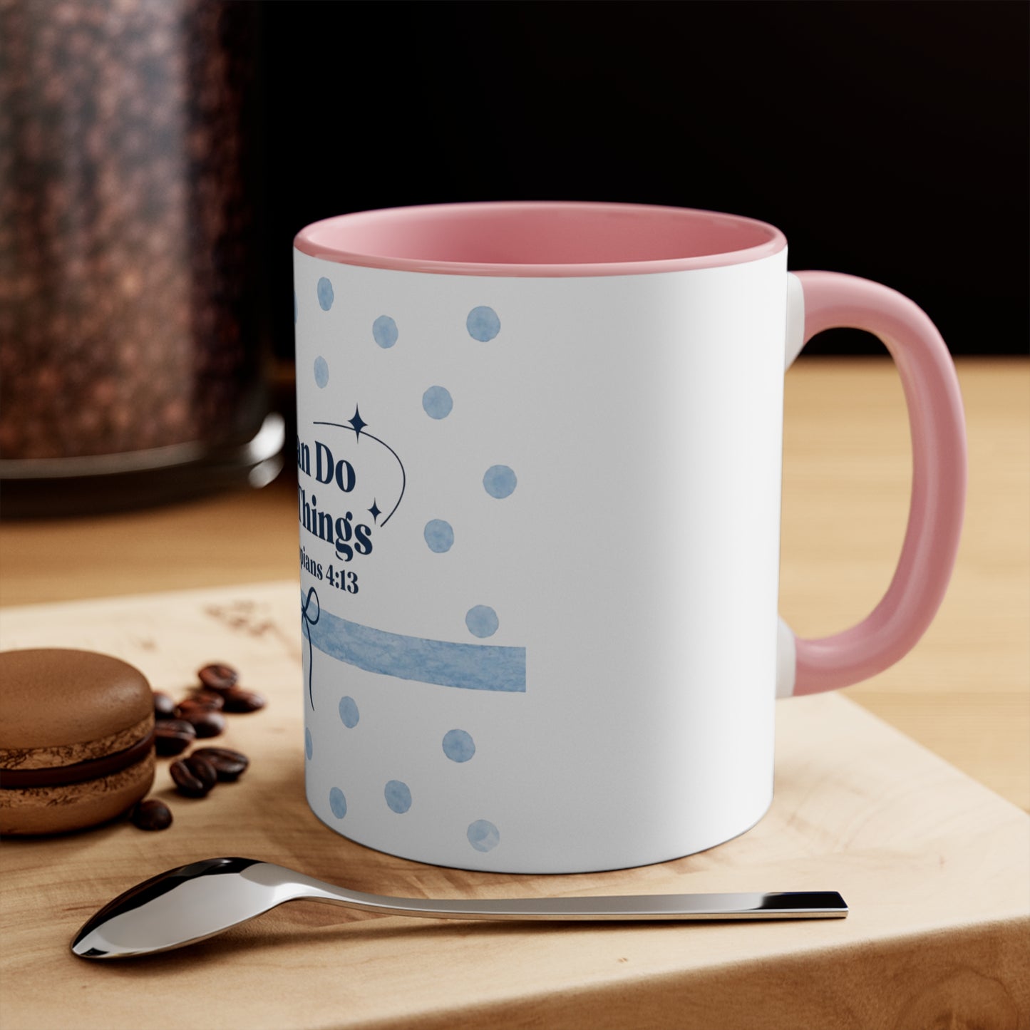 Christian Scripture Mug – I Can Do All Things Through Christ Philippians 4:13 Coffee Cup | Encouraging Faith Gift for Women, Moms, and Friends