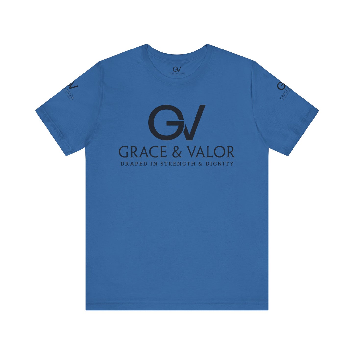GV All Black Font God Favors - Unisex Jersey Short Sleeve Tee