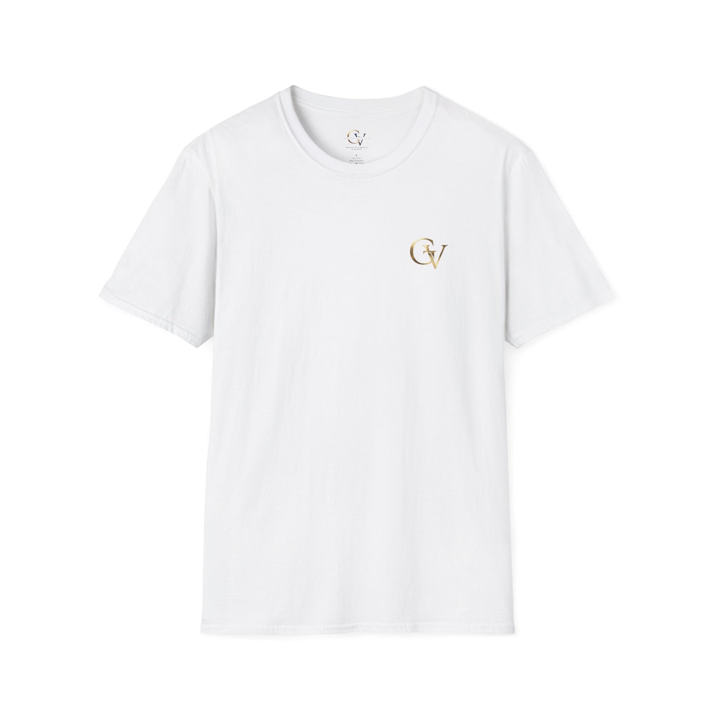 Fear Nothing Unisex Christian T-Shirt | GV Gold Monogram Collection Faith Over Fear  2 Timothy 1:7 Bible Verse Streetwear Apparel