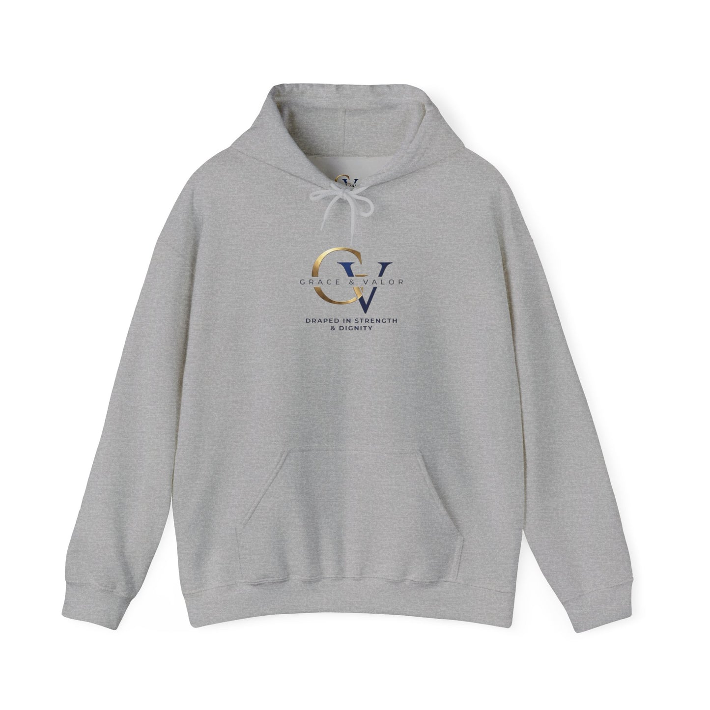 Grace & Valor Signature Unisex Christian Hoodie | Minimal Faith-Based Streetwear