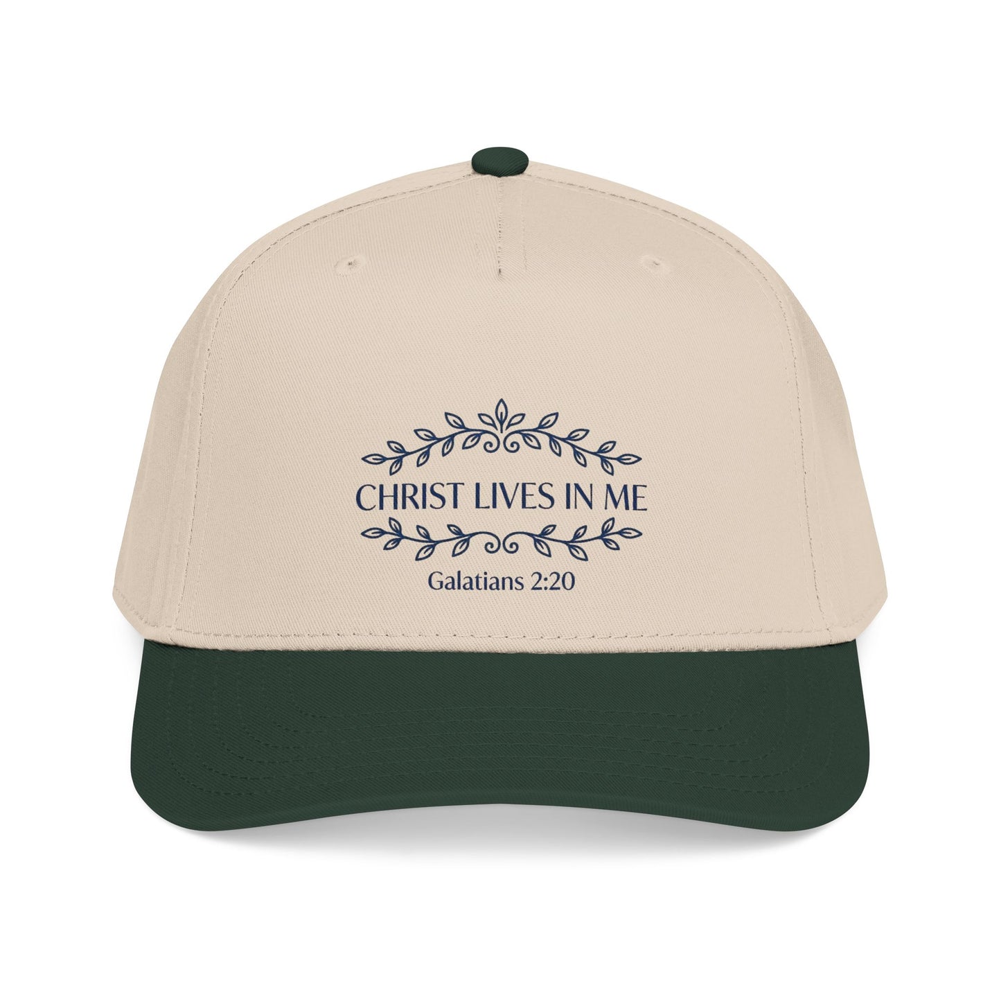 Christ Lives in Me Christian Baseball Cap – Galatians 2:20 Scripture Hat for Men and Women | Faith-Based Religious Gift | Inspirational Bible Verse Adjustable Cap