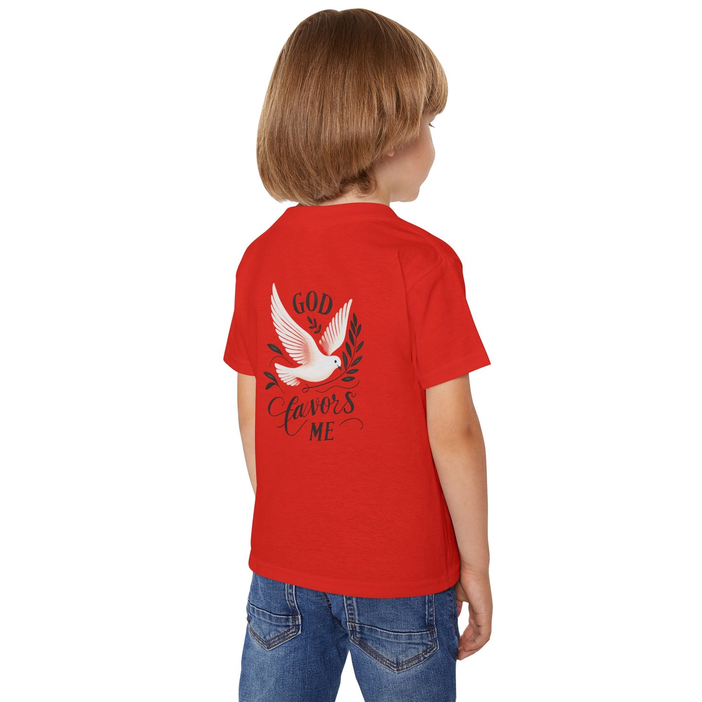 Grace & Valor Toddler T-Shirt - Black Scripture Design
