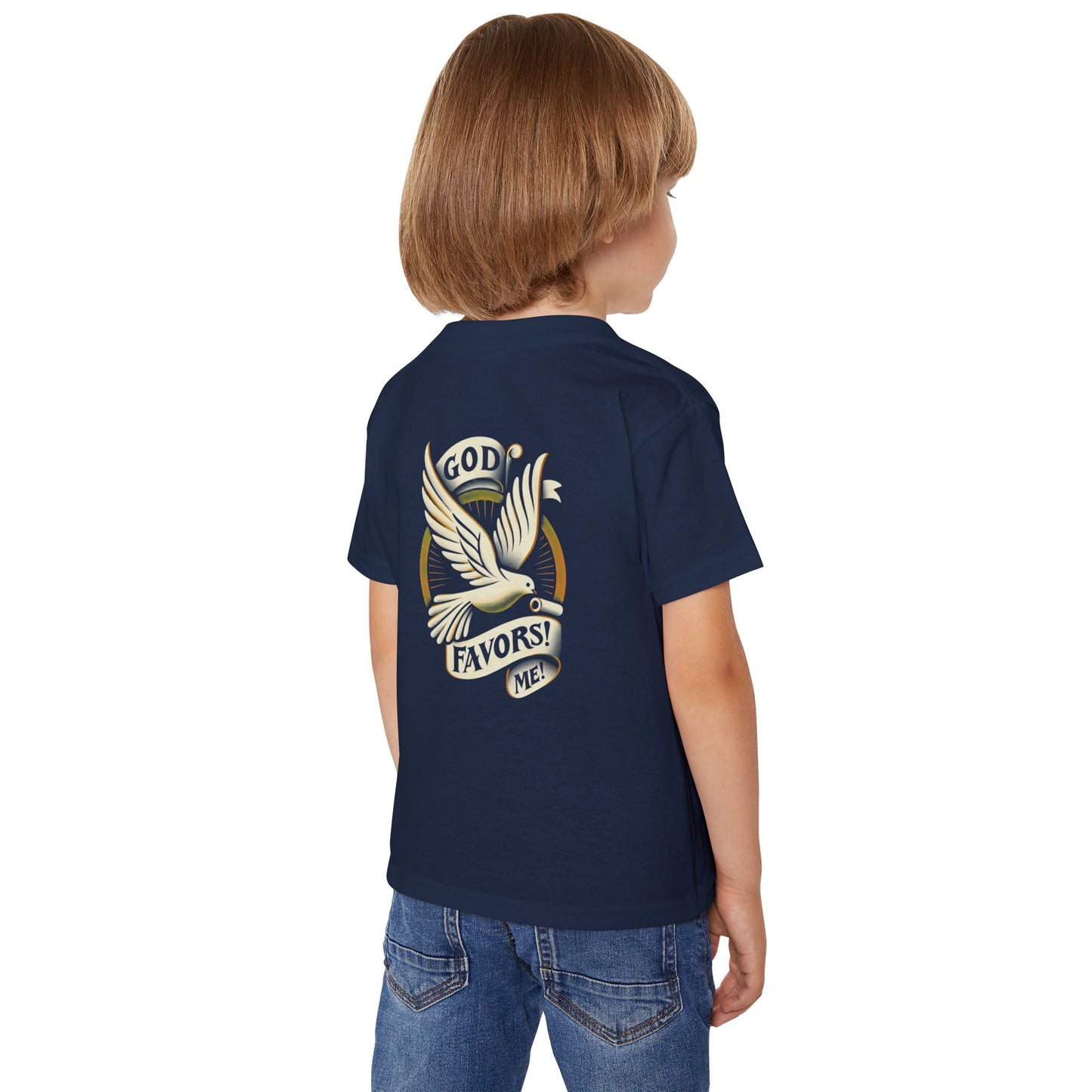 Grace & Valor Toddler T-Shirt - White Scripture Design