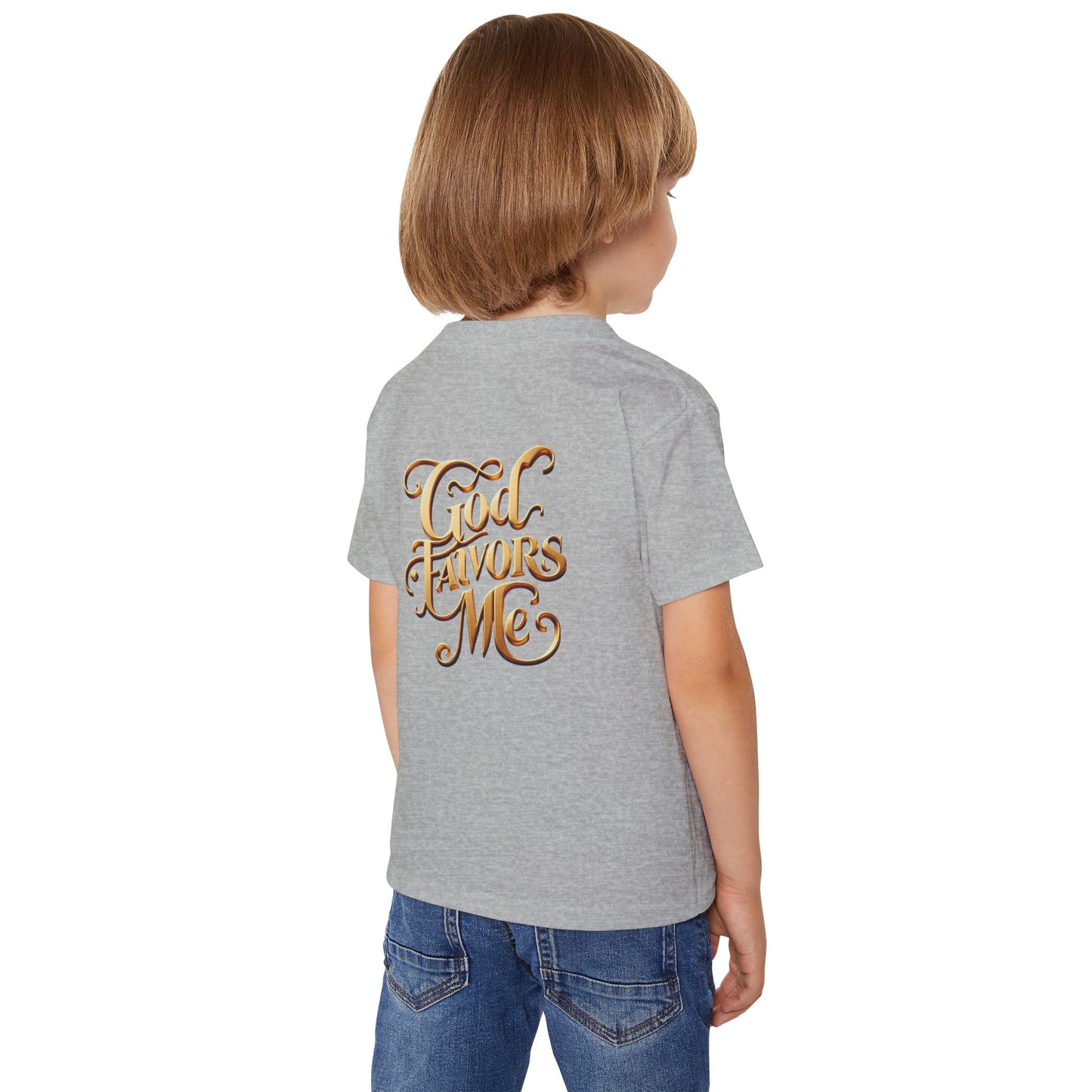 Grace & Valor Toddler T-Shirt - Gold Original Scripture Design