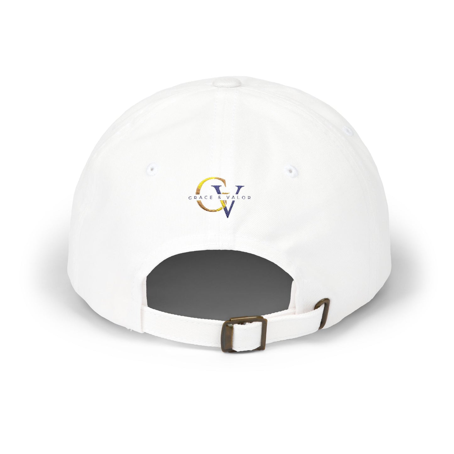 GV Gold Monogram Christian Dad Cap | Grace and Valor Collection