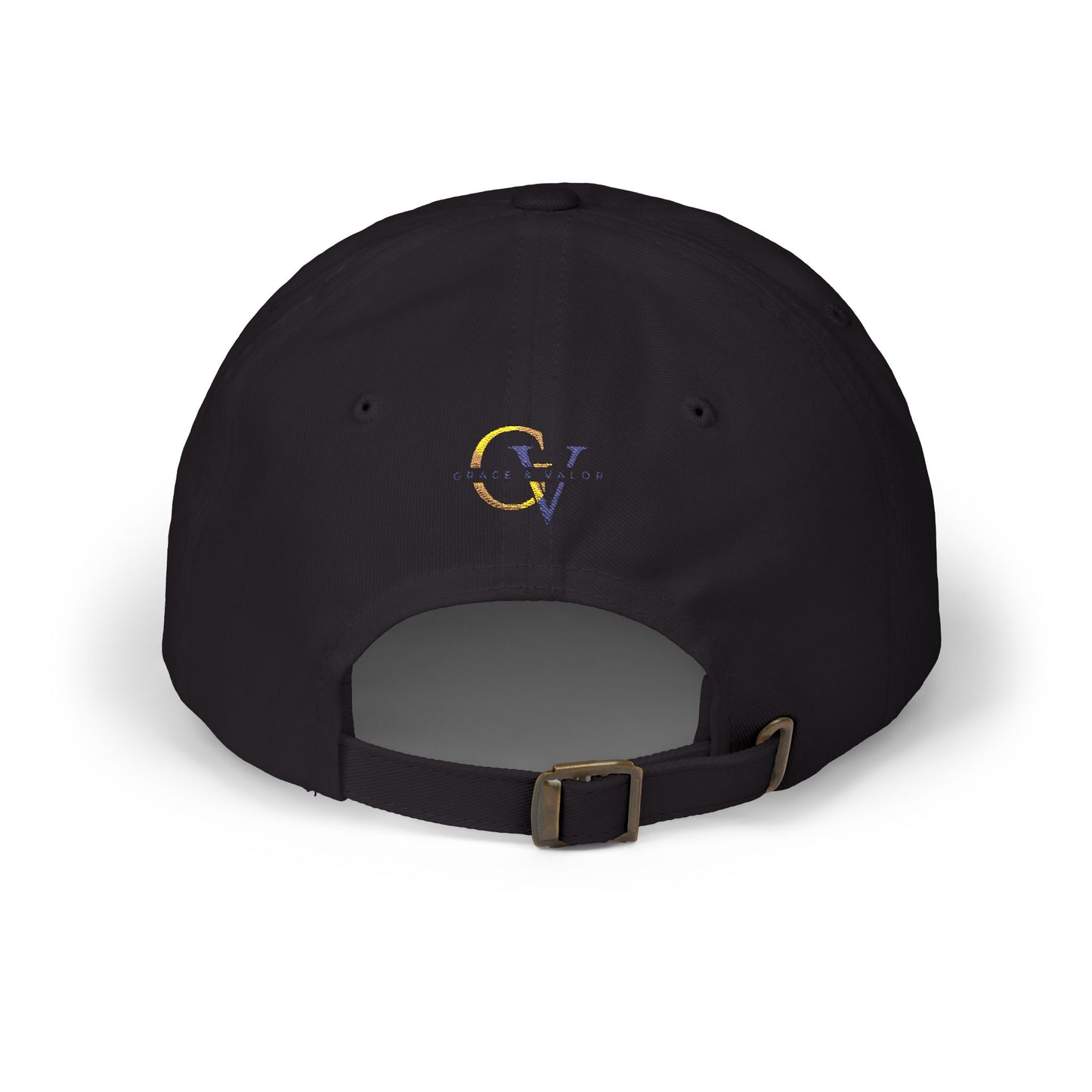 GV Gold Monogram Christian Dad Cap | Grace and Valor Collection