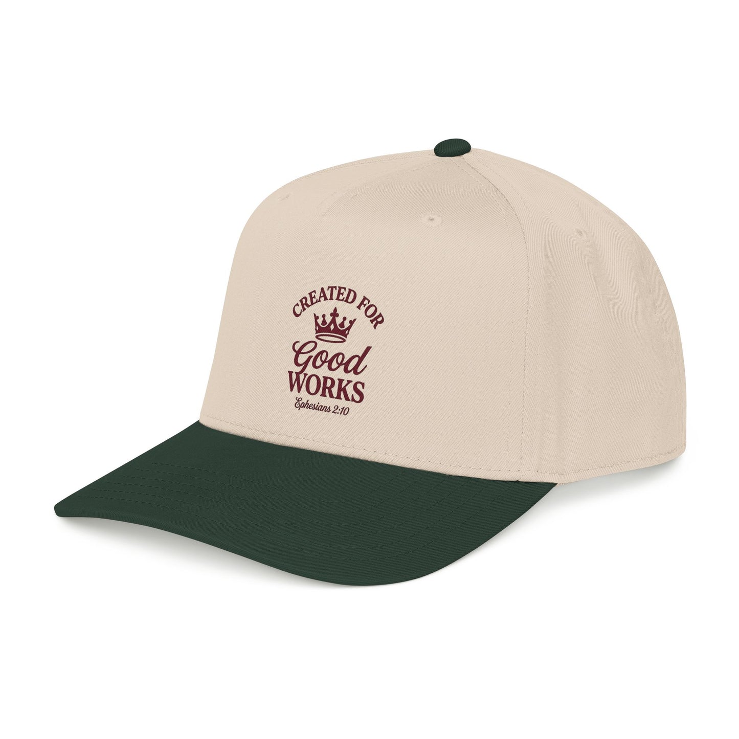 Created for Good Works Christian Cap Ephesians 2:10 Bible Verse Snapback Hat Faith Based Baseball Cap for Men Women Christian Gift