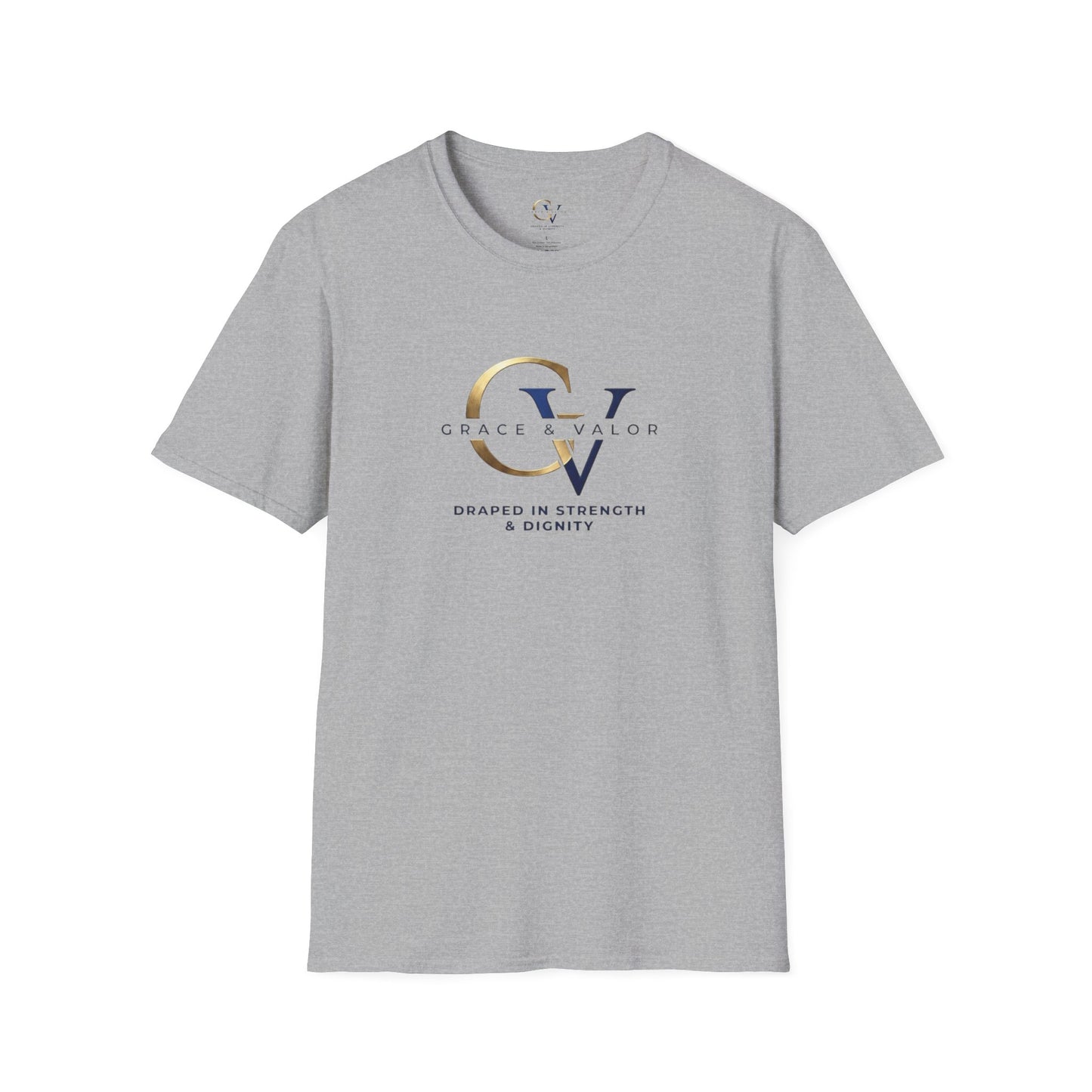 Grace & Valor Unisex Christian T-Shirt | Signature Collection Minimal Logo Faith Streetwear Appare