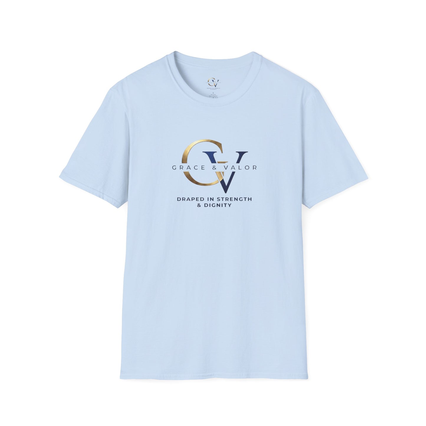 Grace & Valor Unisex Christian T-Shirt | Signature Collection Minimal Logo Faith Streetwear Appare