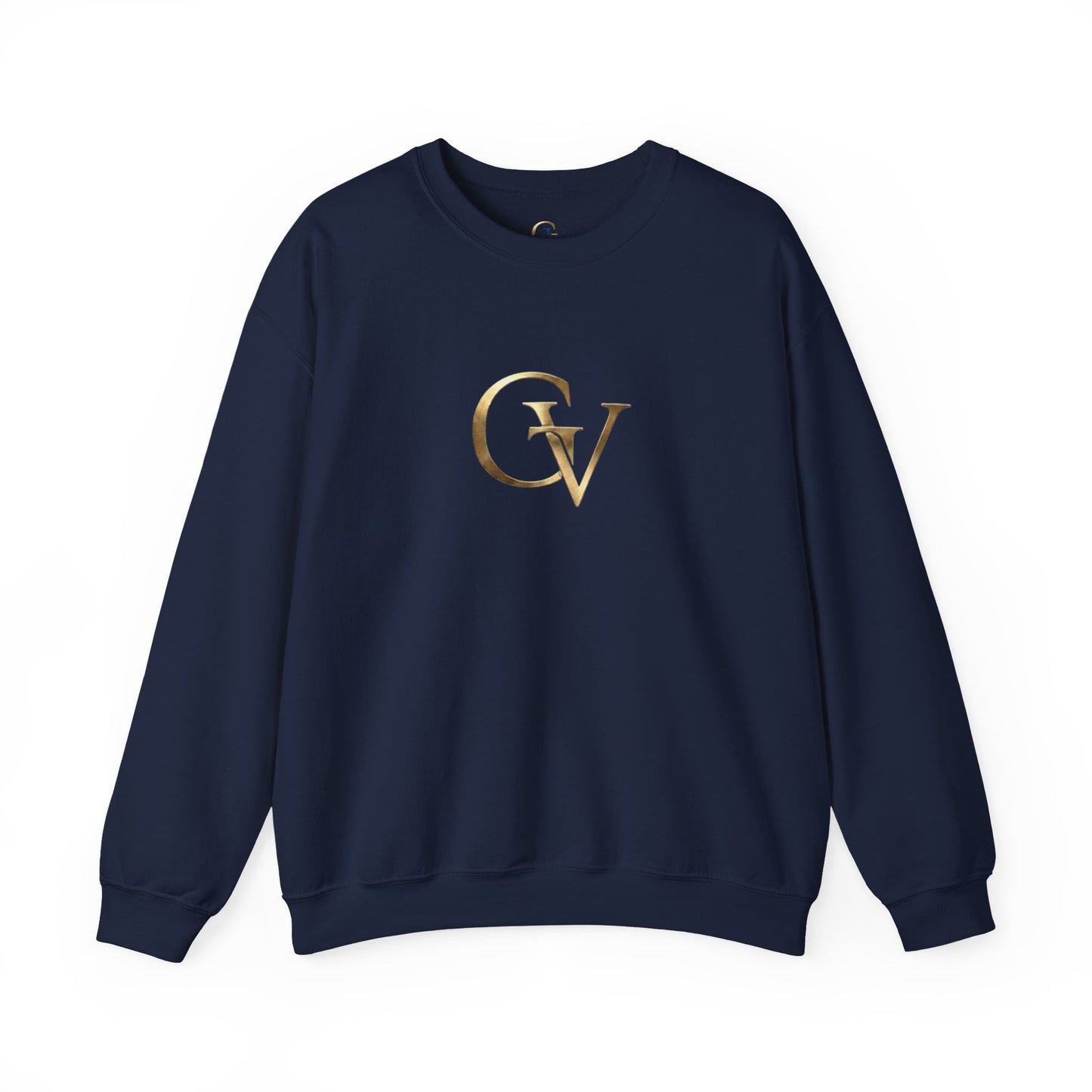 GV Gold Monogram Unisex Christian Sweatshirt | Grace and Valor Gold Collection Faith Streetwear Apparel