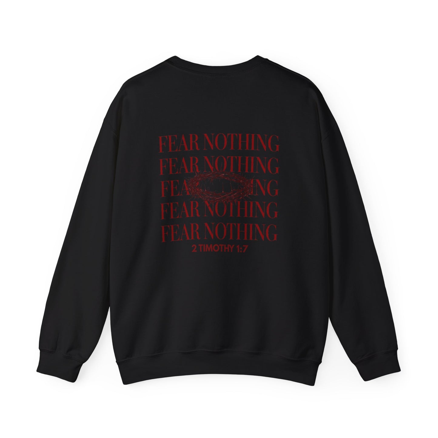 Fear Nothing Unisex Christian Sweatshirt | GV Gold Monogram Collection Faith Streetwear Apparel