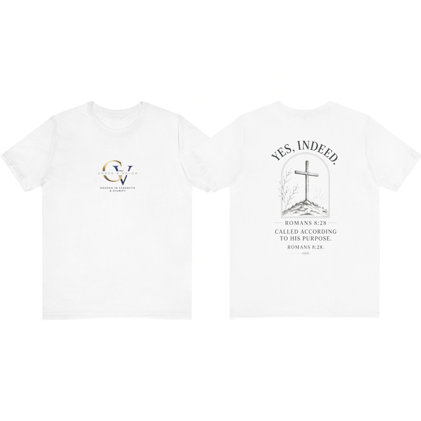 Unisex Jersey Short Sleeve Tee/ grace and valor final logo
