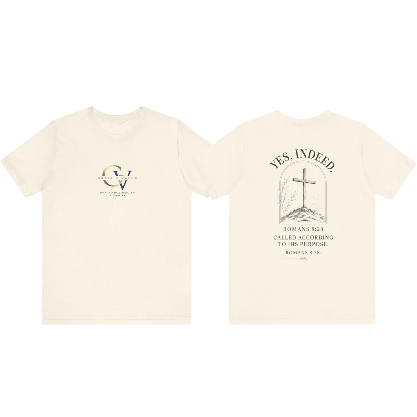 Unisex Jersey Short Sleeve Tee/ grace and valor final logo