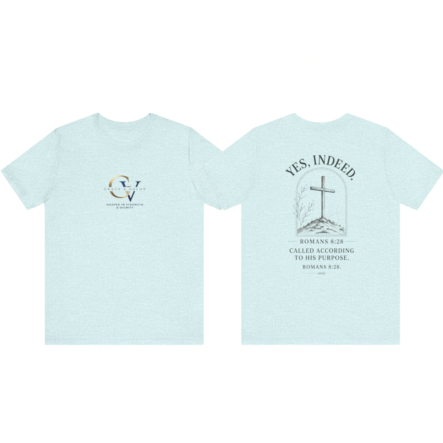 Unisex Jersey Short Sleeve Tee/ grace and valor final logo