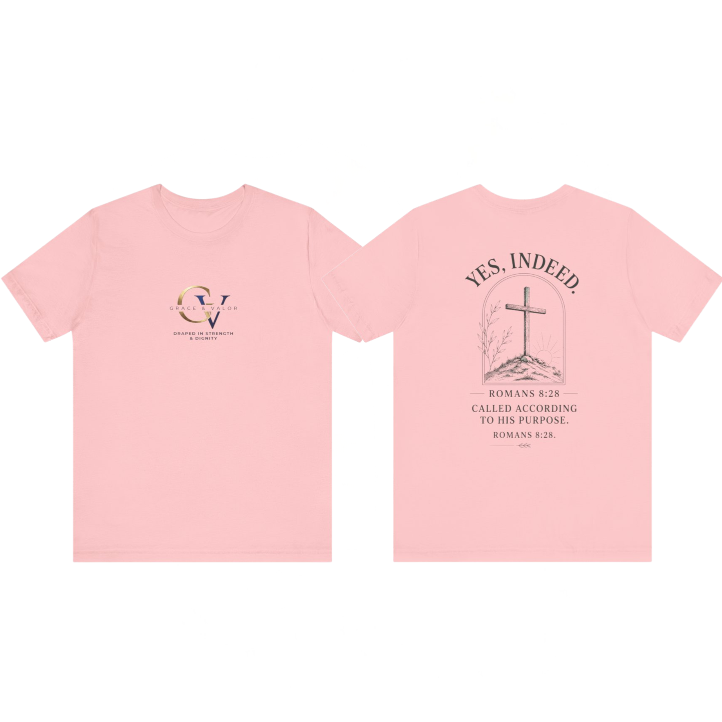 Unisex Jersey Short Sleeve Tee/ grace and valor final logo