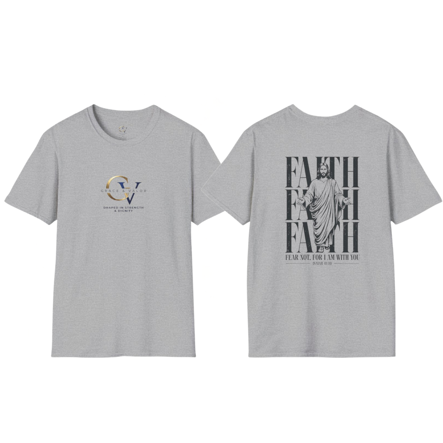 Fear Not For I Am With You Shirt | Isaiah 41:10 Christian T-Shirt | Faith Over Fear Bible Verse Tee | Inspirational Gift