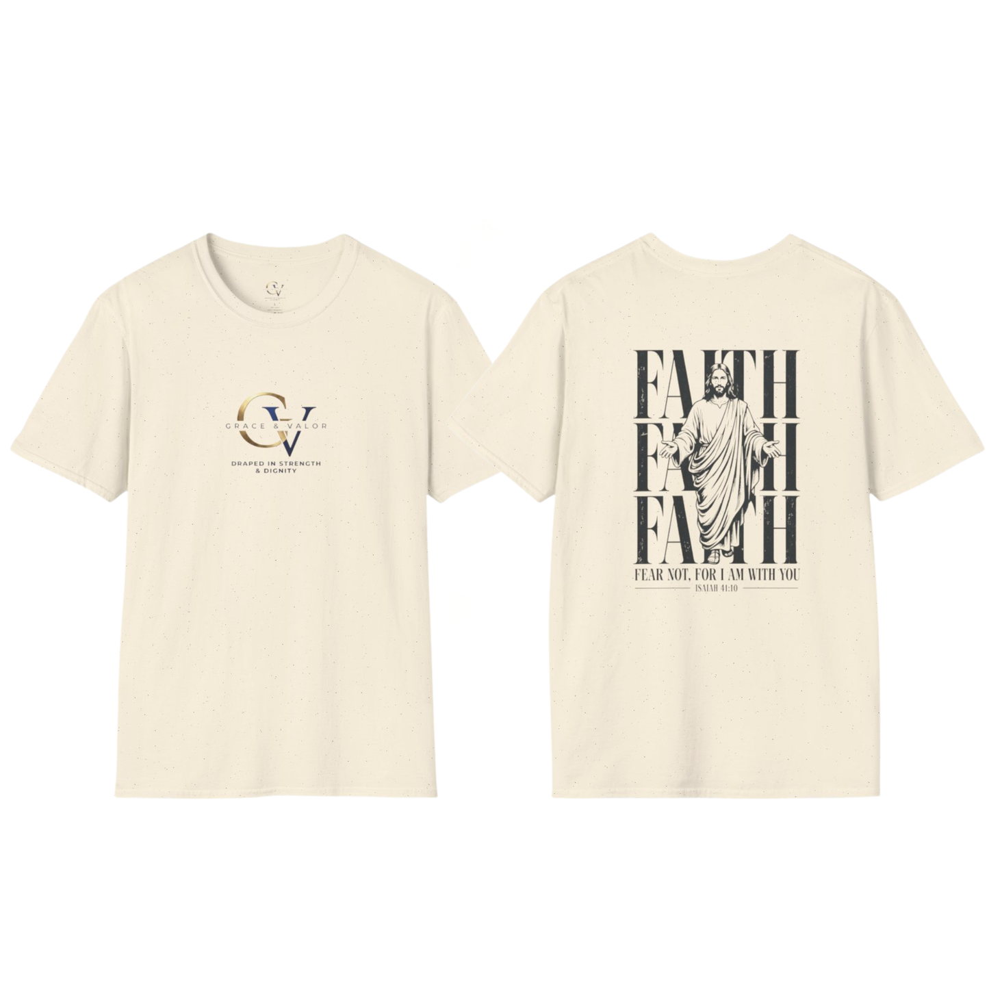 Fear Not For I Am With You Shirt | Isaiah 41:10 Christian T-Shirt | Faith Over Fear Bible Verse Tee | Inspirational Gift