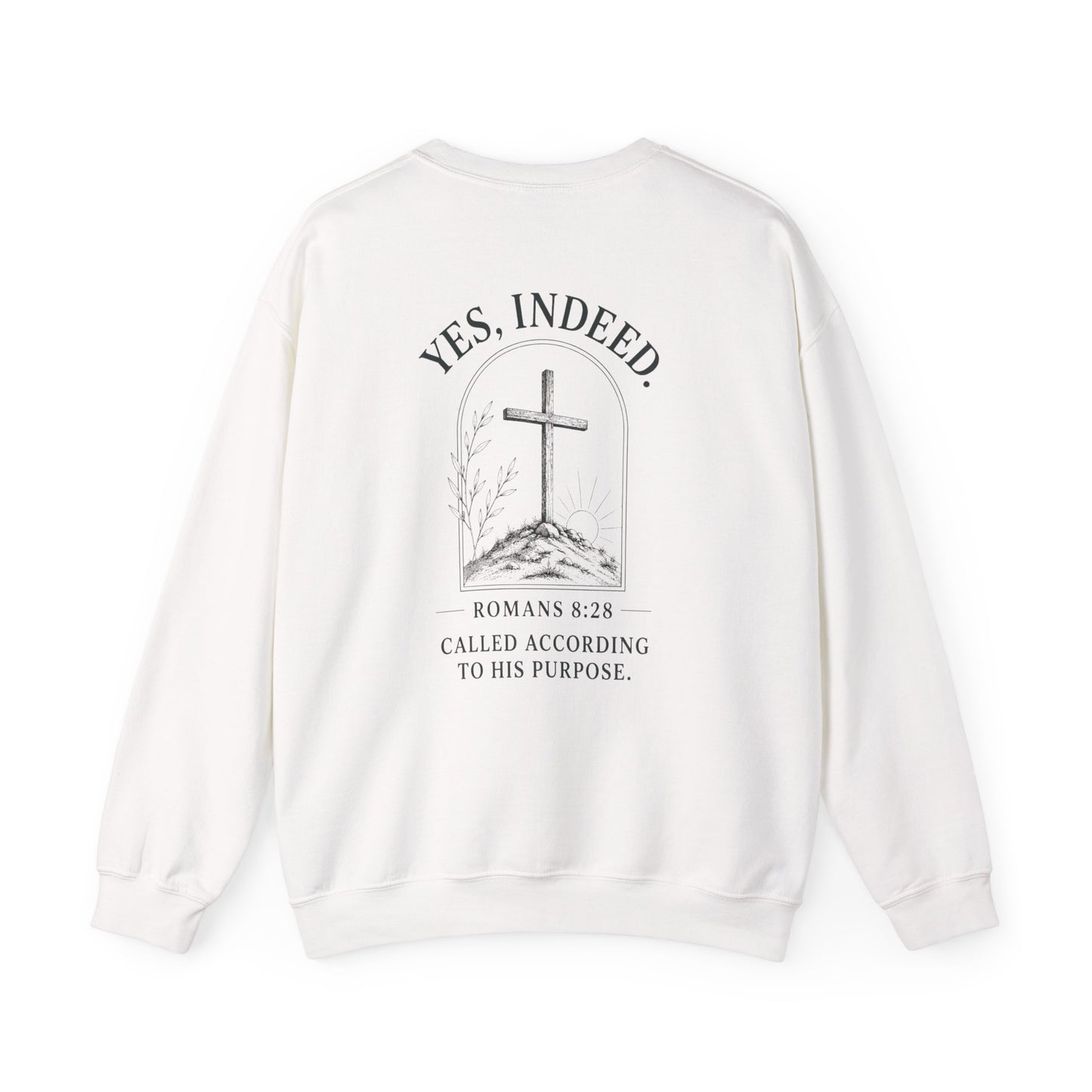 Unisex Heavy Blend Christian Crewneck Sweatshirt | Faith Pullover Jesus Is King Streetwear | Inspirational Bible Verse Christian Apparel | Cozy Everyday Sweatshirt