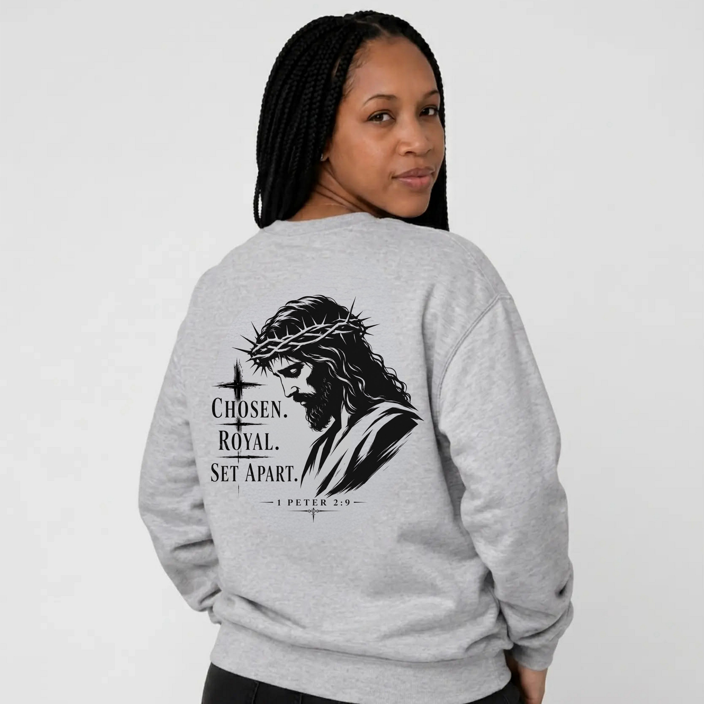 Christian Crewneck Sweatshirt for Men & Women – Inspirational Faith-Based Apparel | Religious Christian Gift
