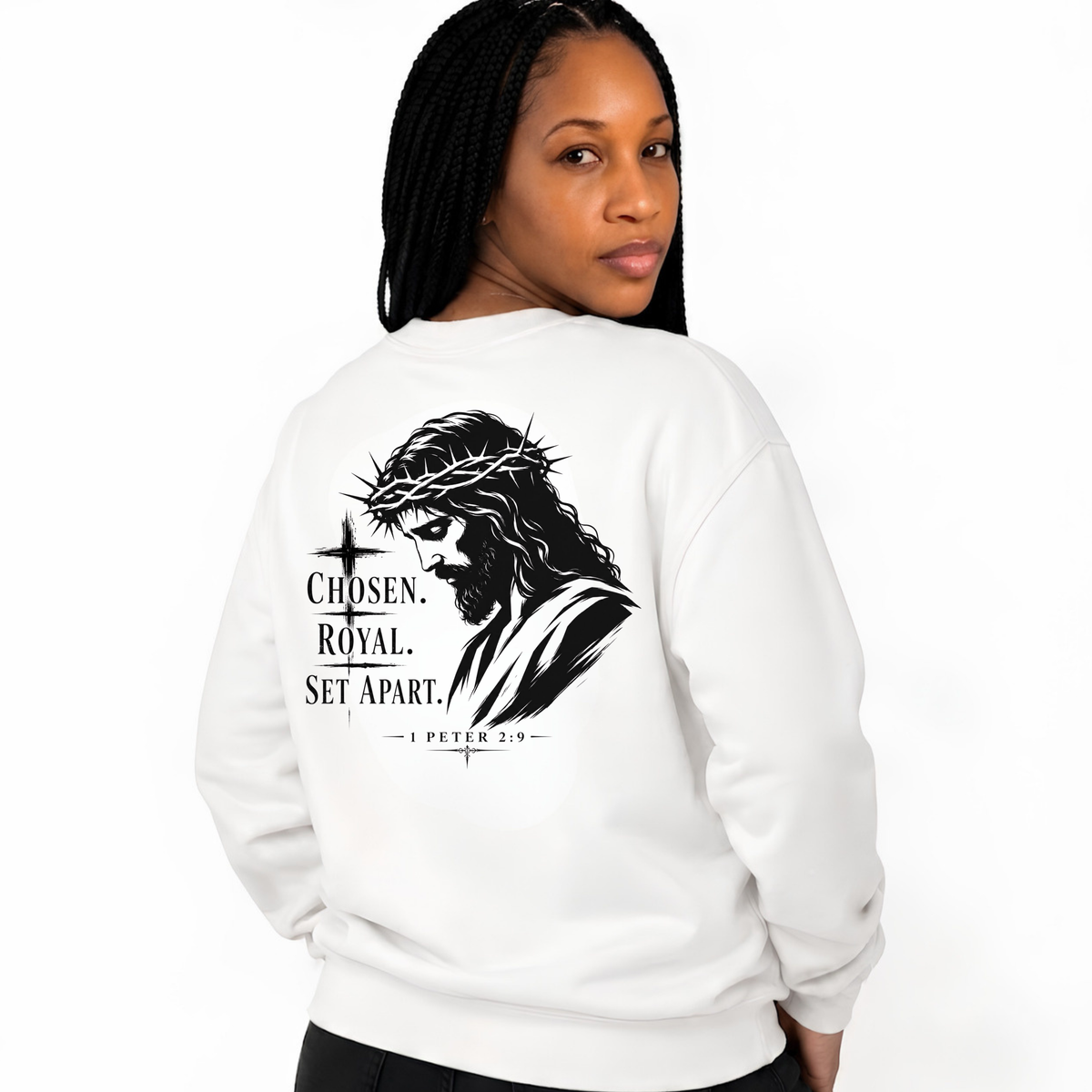 Christian Crewneck Sweatshirt for Men & Women – Inspirational Faith-Based Apparel | Religious Christian Gift