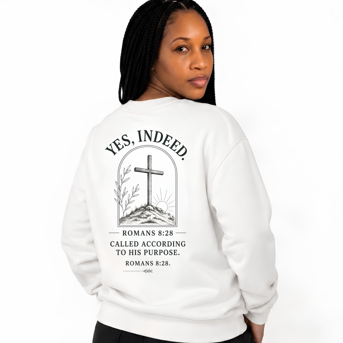 Unisex Heavy Blend Christian Crewneck Sweatshirt | Faith Pullover Jesus Is King Streetwear | Inspirational Bible Verse Christian Apparel | Cozy Everyday Sweatshirt