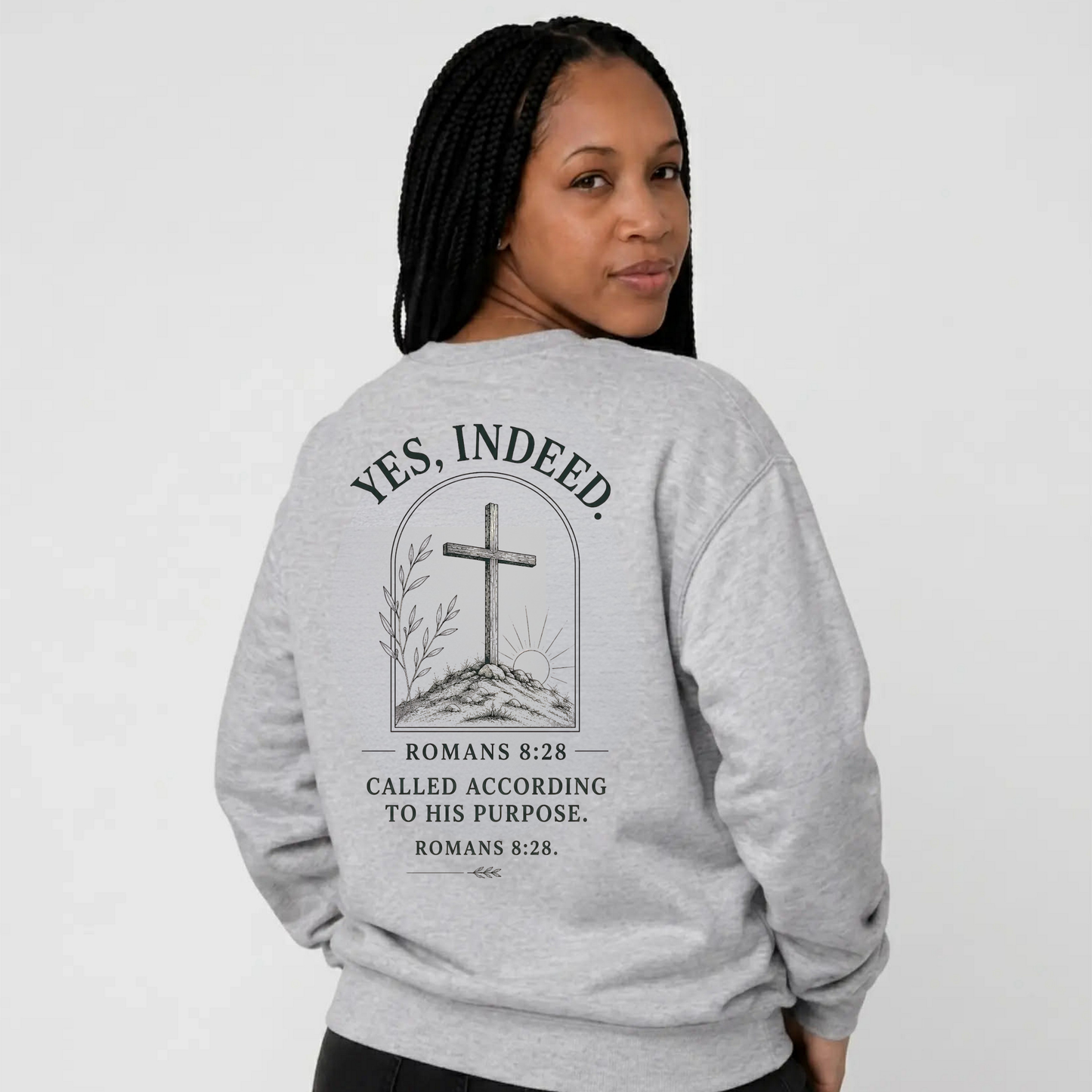 Unisex Heavy Blend Christian Crewneck Sweatshirt | Faith Pullover Jesus Is King Streetwear | Inspirational Bible Verse Christian Apparel | Cozy Everyday Sweatshirt