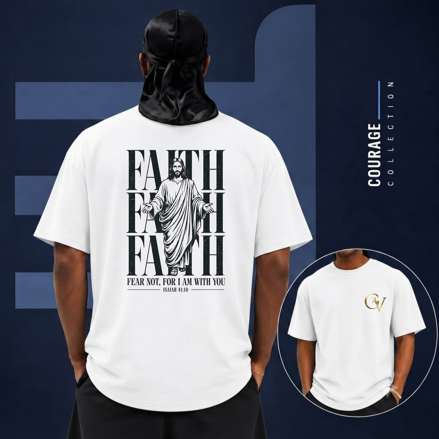 Fear Not For I Am With You Shirt | Isaiah 41:10 Christian T-Shirt | Faith Over Fear Bible Verse Tee | Inspirational Gift