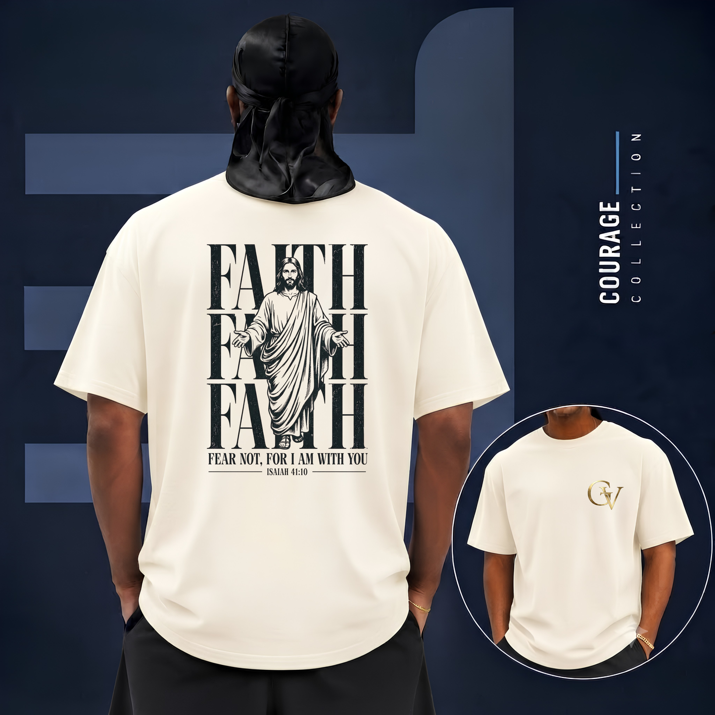 Fear Not For I Am With You Shirt | Isaiah 41:10 Christian T-Shirt | Faith Over Fear Bible Verse Tee | Inspirational Gift