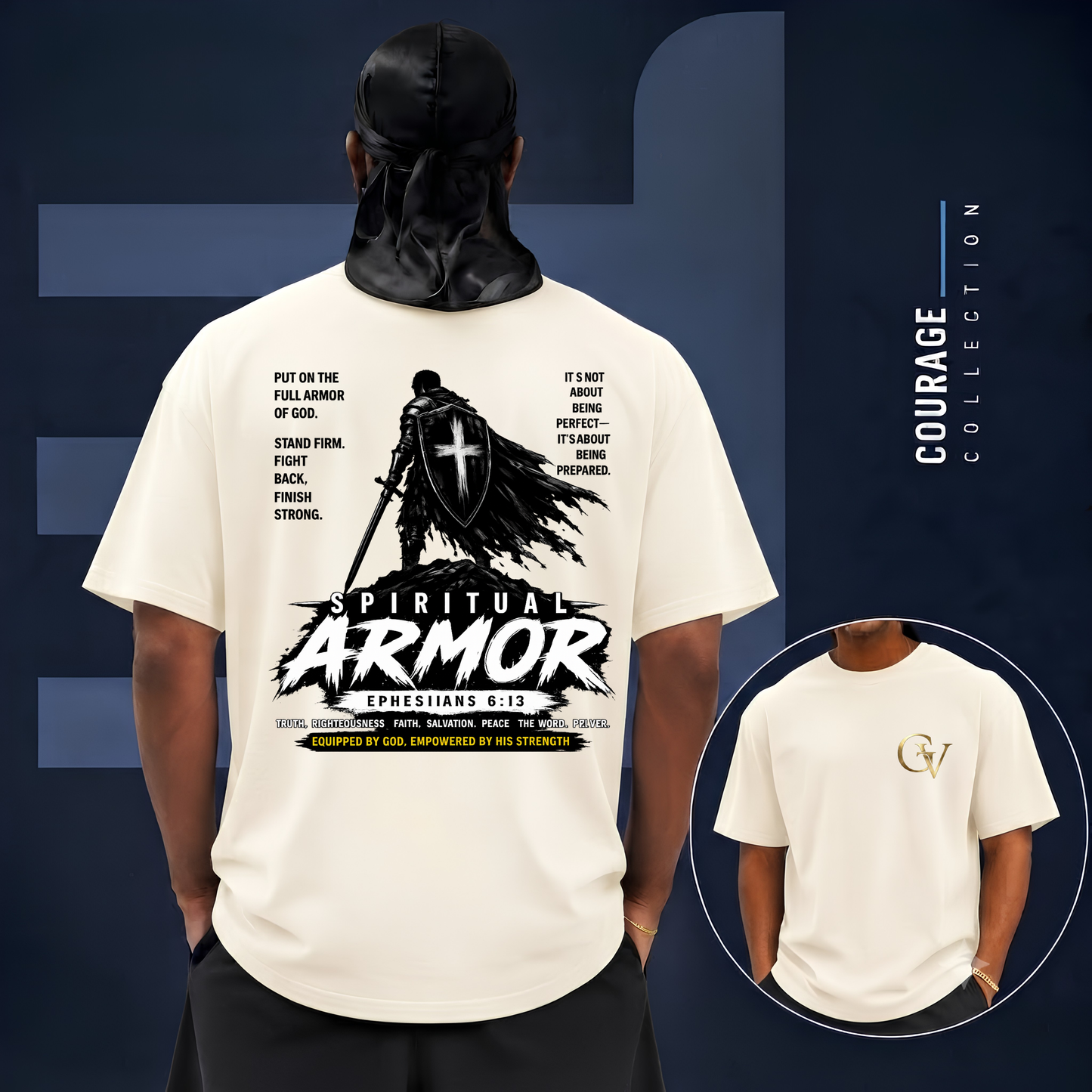 Spiritual Armor Shirt Ephesians 6:13 | Christian Faith Tee | Grace and Valor | Unisex Bible Verse Shirt Inspirational Gift