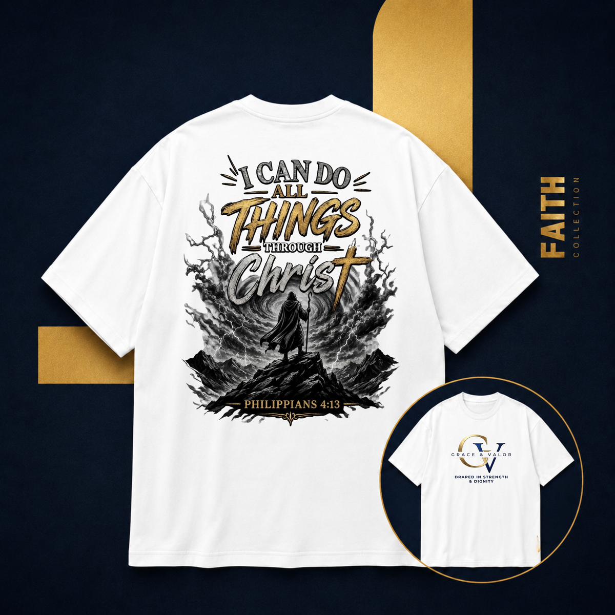 I Can Do All Things Through Christ Shirt Philippians 4:13 Christian Faith Tee Bella Canvas 3001 Unisex Bible Verse Shirt Inspirational Gift