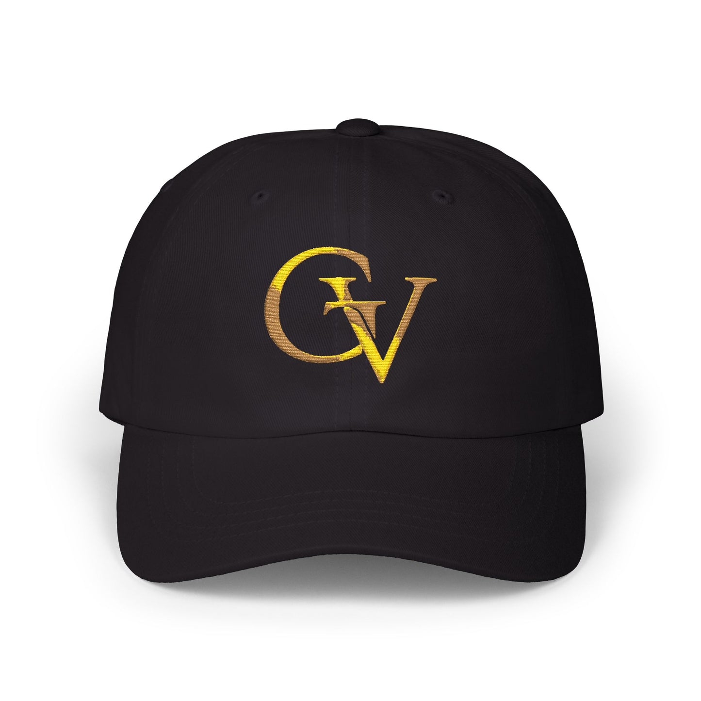 GV Gold Monogram Christian Dad Cap | Grace and Valor Collection