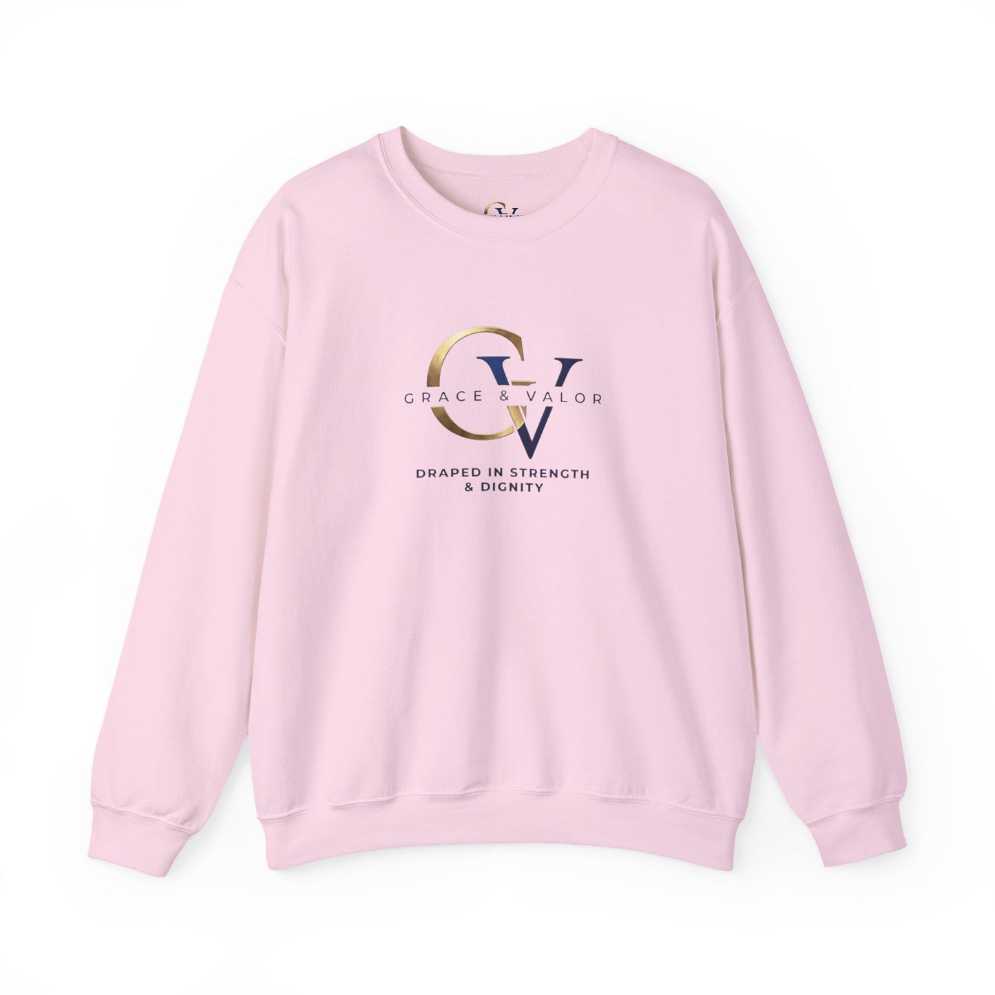 Grace & Valor Signature Unisex Christian Sweatshirt | Minimal Faith-Based Streetwear