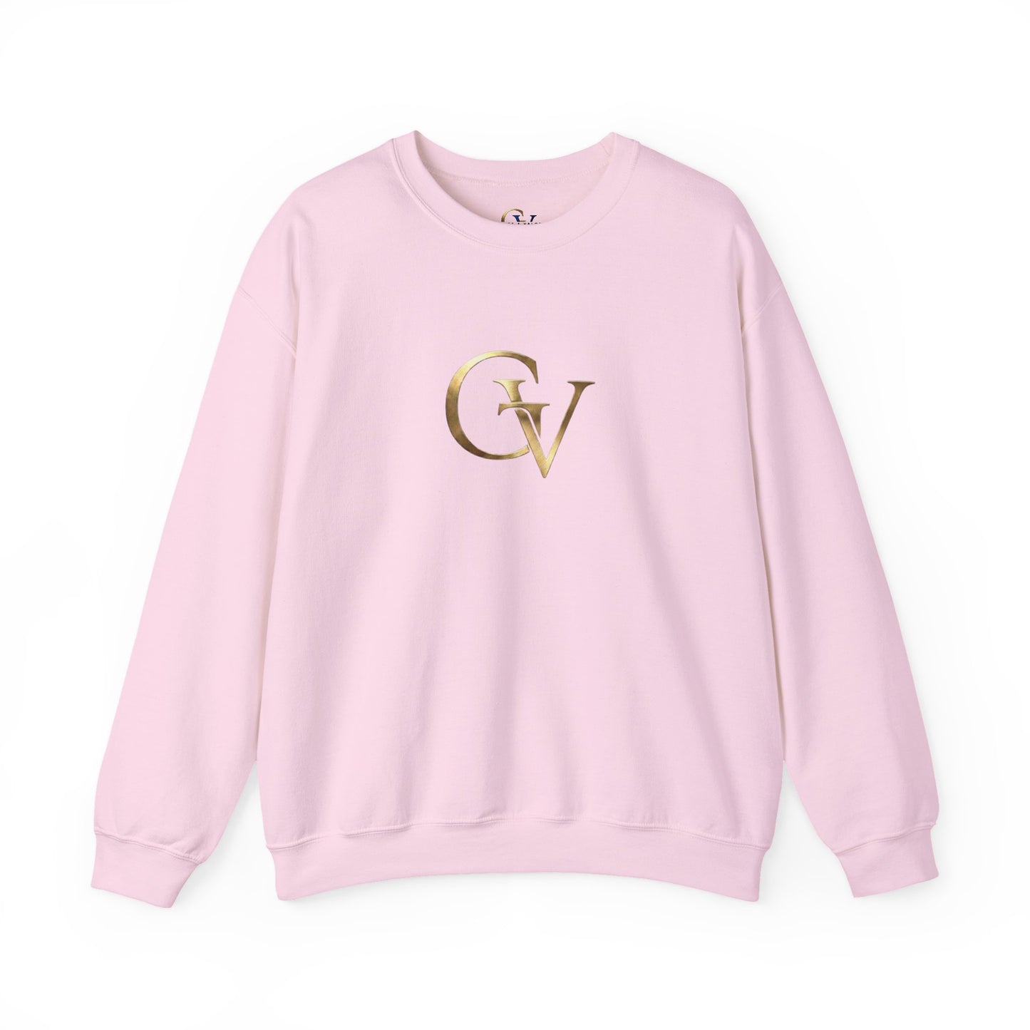 GV Gold Monogram Unisex Christian Sweatshirt | Grace and Valor Gold Collection Faith Streetwear Apparel