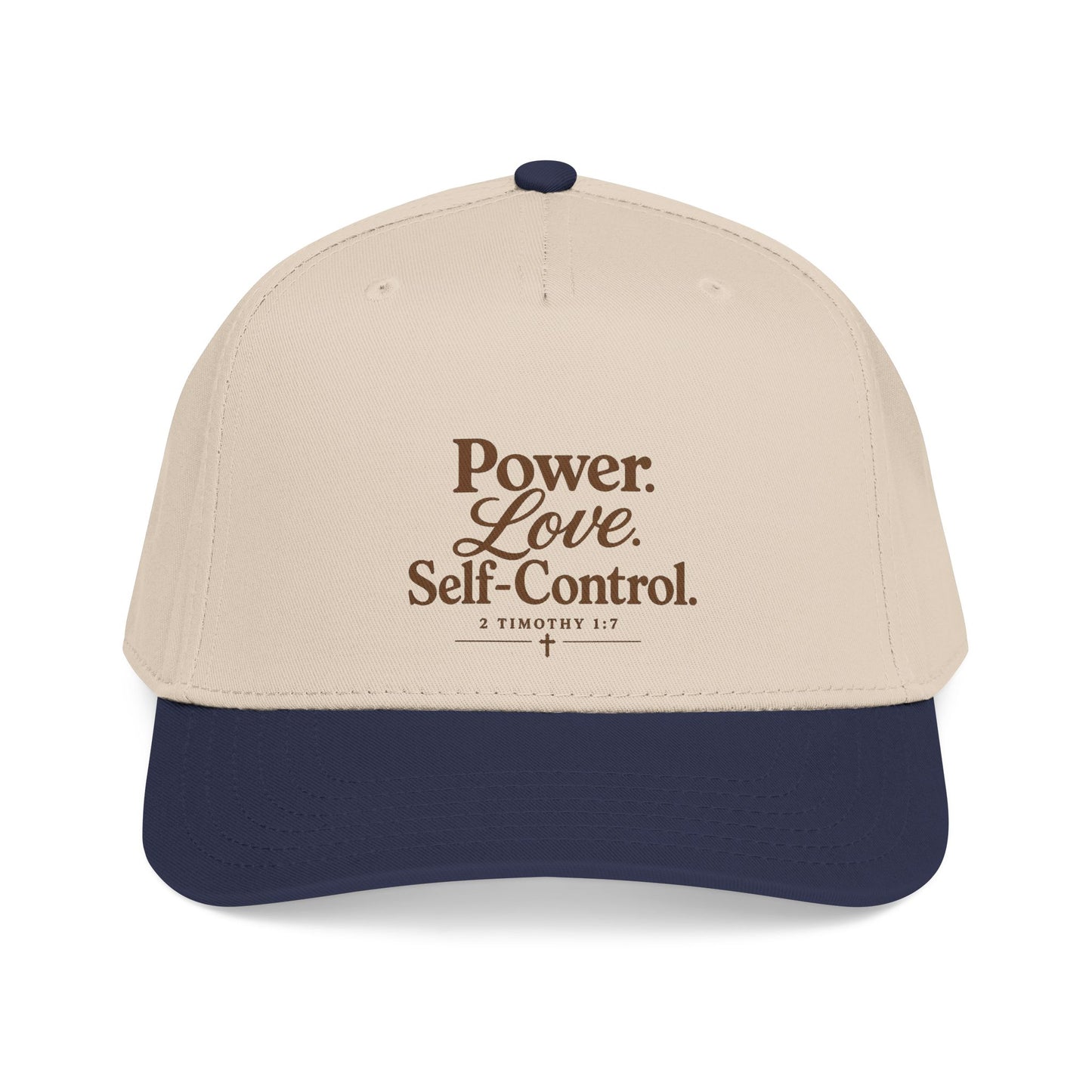 Power Love Self-Control Christian Cap | 2 Timothy 1:7 Bible Verse Snapback Hat | Faith-Based Baseball Cap for Men & Women | Christian Gift
