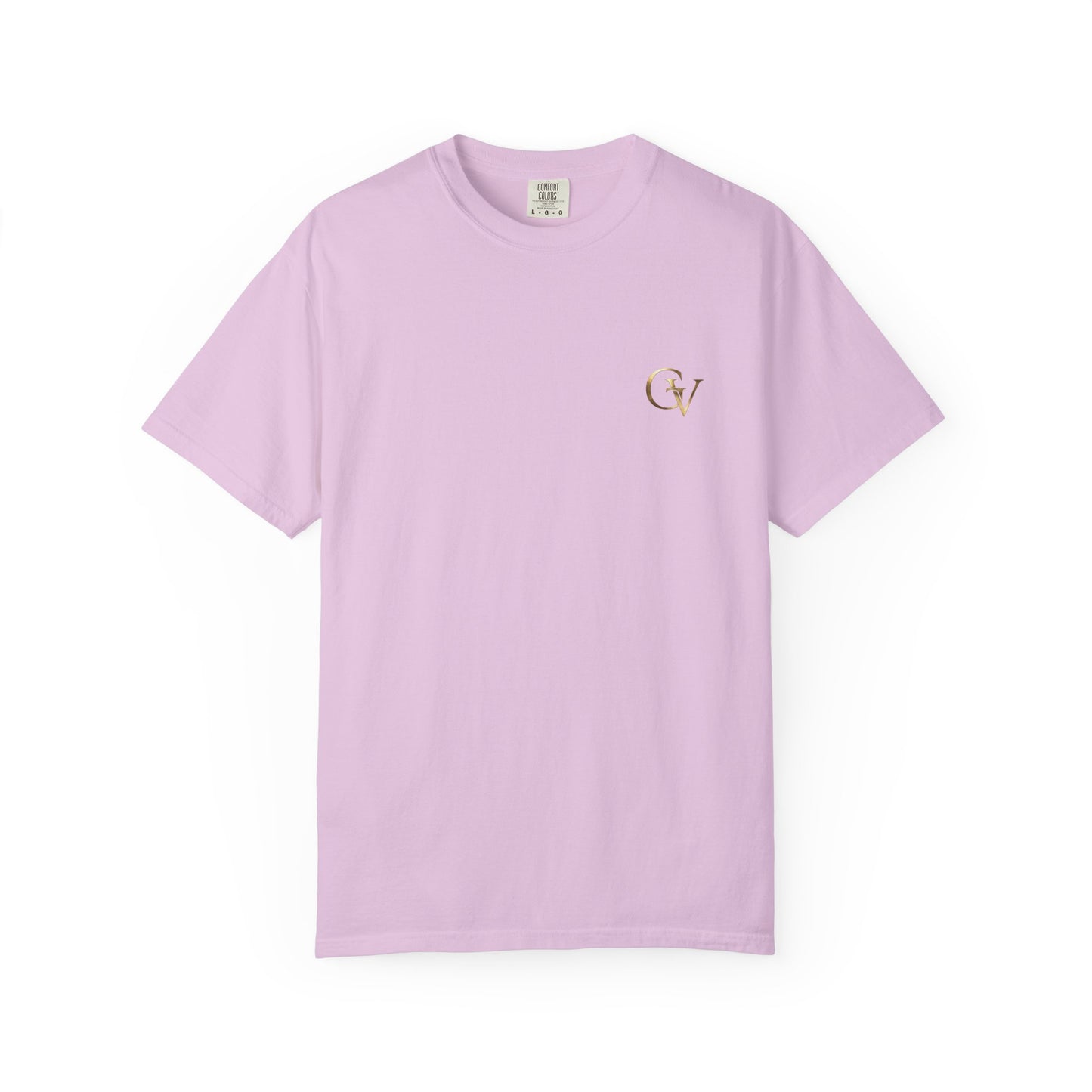 Firm Foundation Unisex Christian T-Shirt | GV Gold Monogram Collection Psalm 16:8 Bible Verse Faith Streetwear Apparel