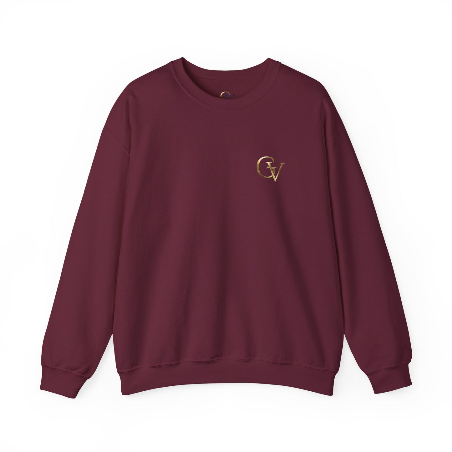 Strong in the Lord Unisex Christian Sweatshirt | GV Gold Monogram Collection Ephesians 6:10 Bible Verse Faith Streetwear Apparel