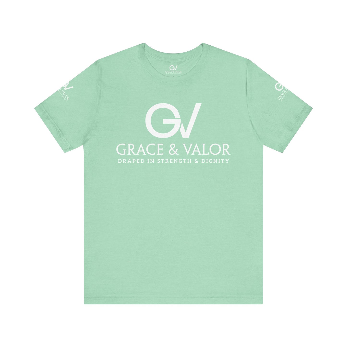GV White Print God Favors - Unisex Jersey Short Sleeve Tee