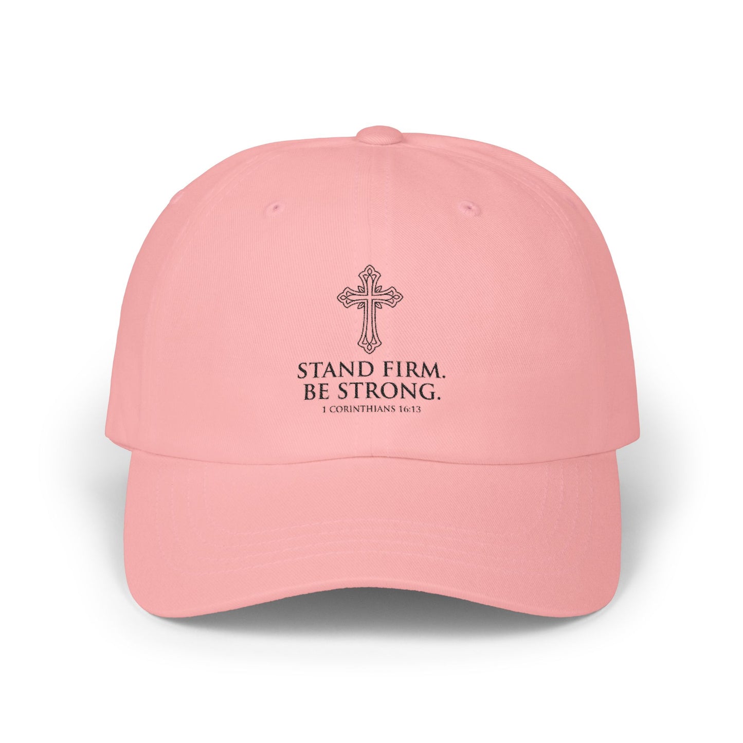Stand Firm Be Strong Christian Cap 1 Corinthians 16:13 Bible Verse Hat Faith Based Baseball Cap for Men Women Christian Gift