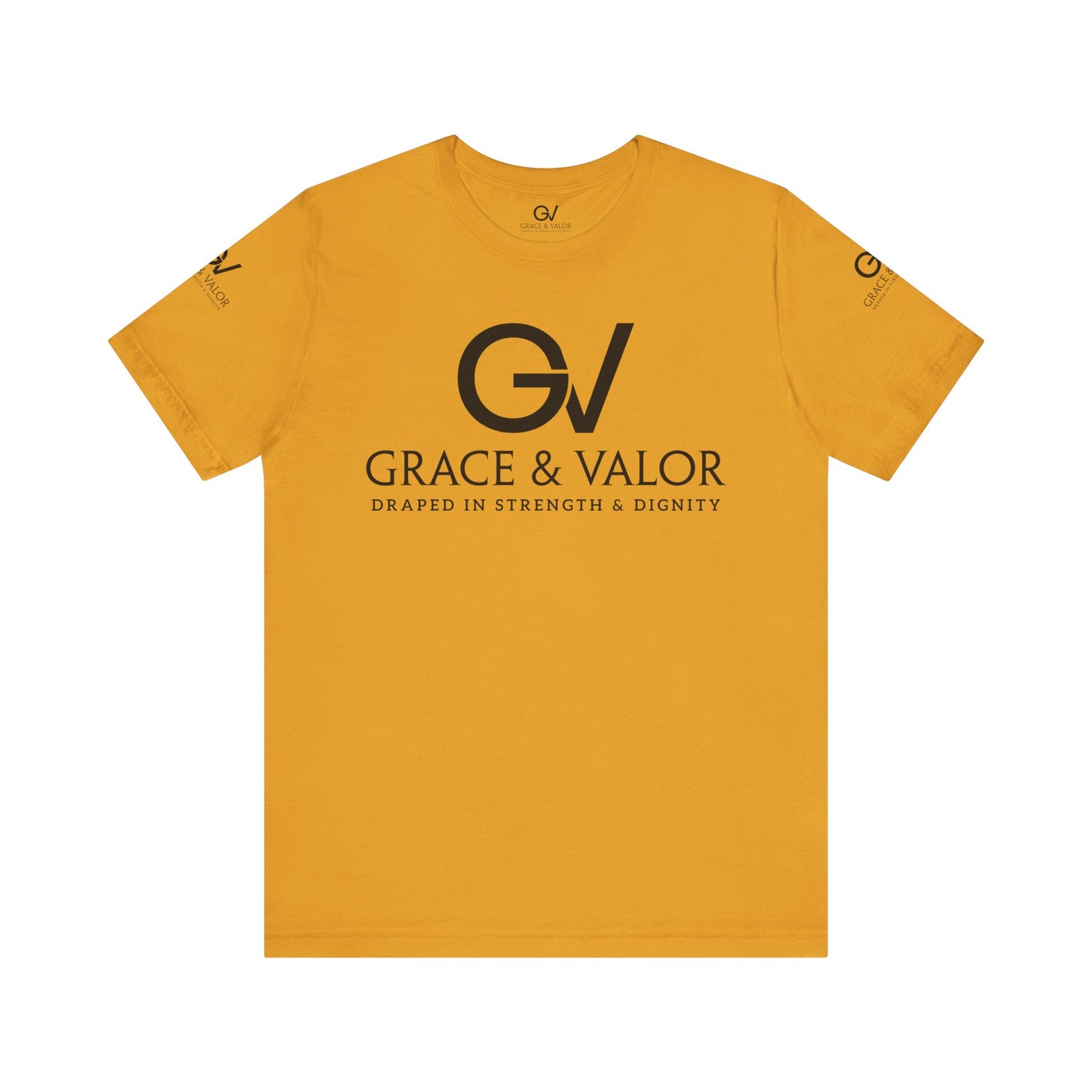GV All Black Font God Favors - Unisex Jersey Short Sleeve Tee