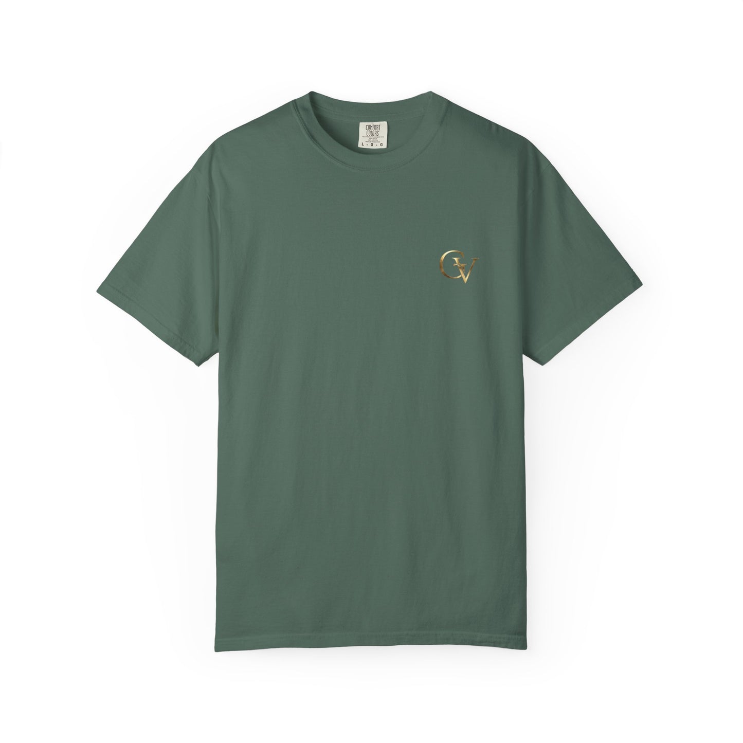 Firm Foundation Unisex Christian T-Shirt | GV Gold Monogram Collection Psalm 16:8 Bible Verse Faith Streetwear Apparel