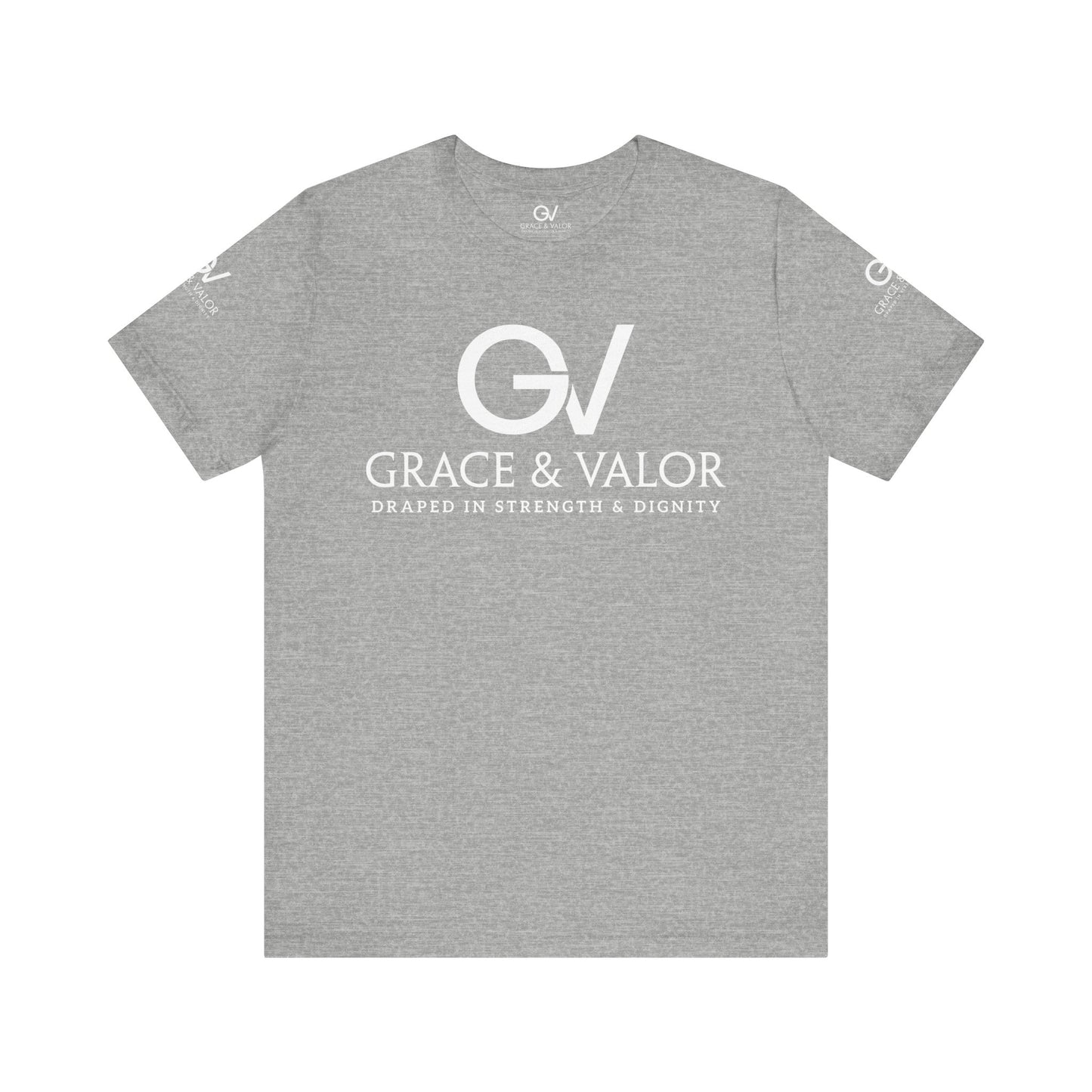 GV White Print God Favors - Unisex Jersey Short Sleeve Tee